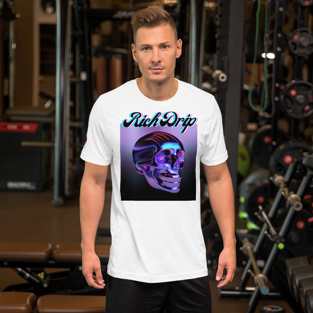 Rich Drip Drippy Metal Skull 2.0 - Unisex t-shirt White