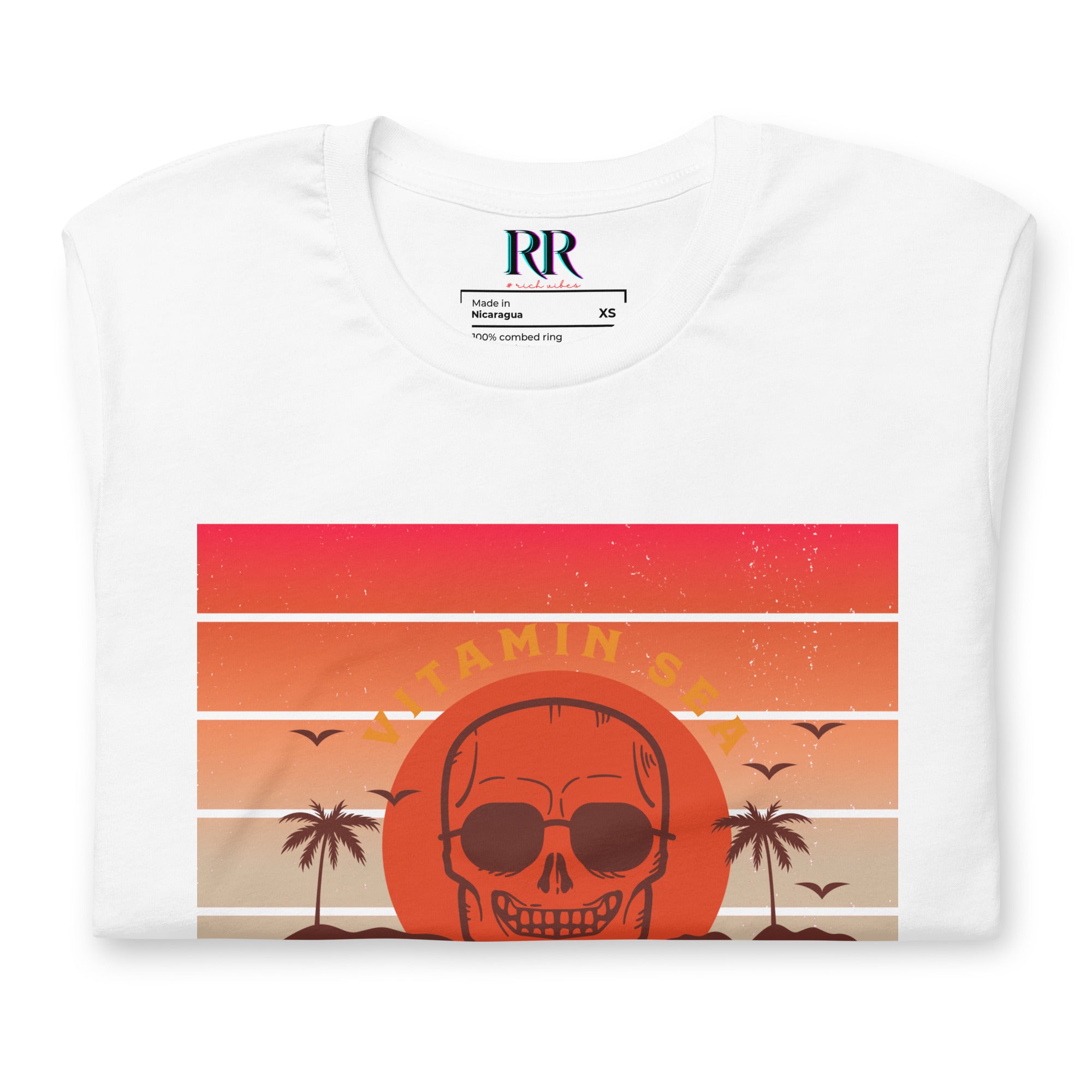 Rich Vibes Vitamin Sea - Unisex Staple T-Shirt | Bella + Canvas 3001 Pastel