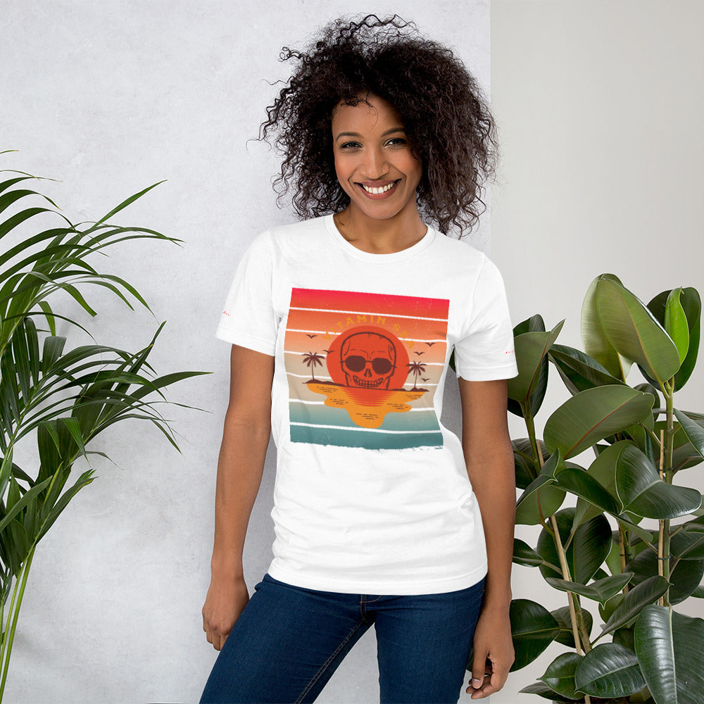 Rich Vibes Vitamin Sea White - Unisex Staple T-Shirt | Bella + Canvas 3001