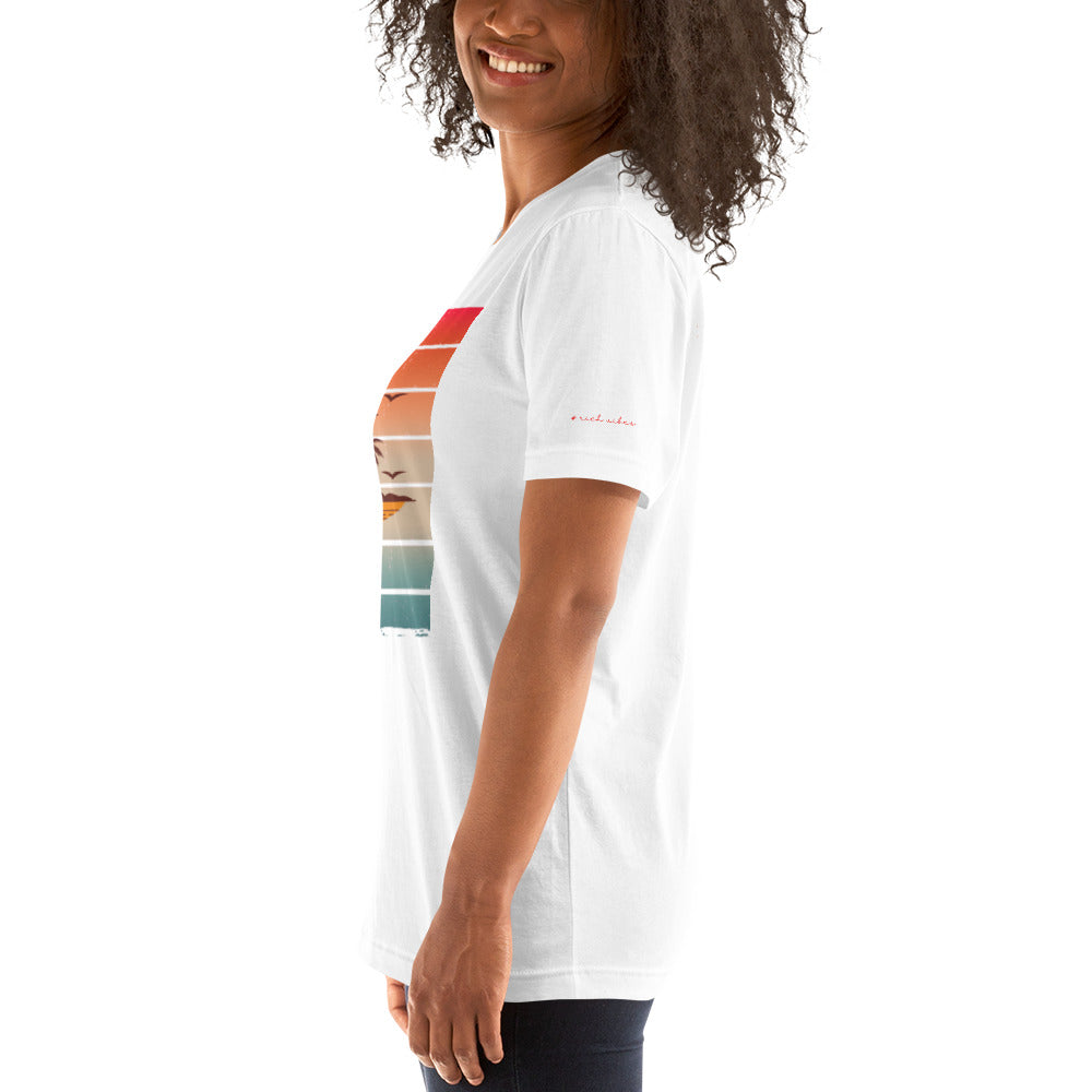 Rich Vibes Vitamin Sea White - Unisex Staple T-Shirt | Bella + Canvas 3001