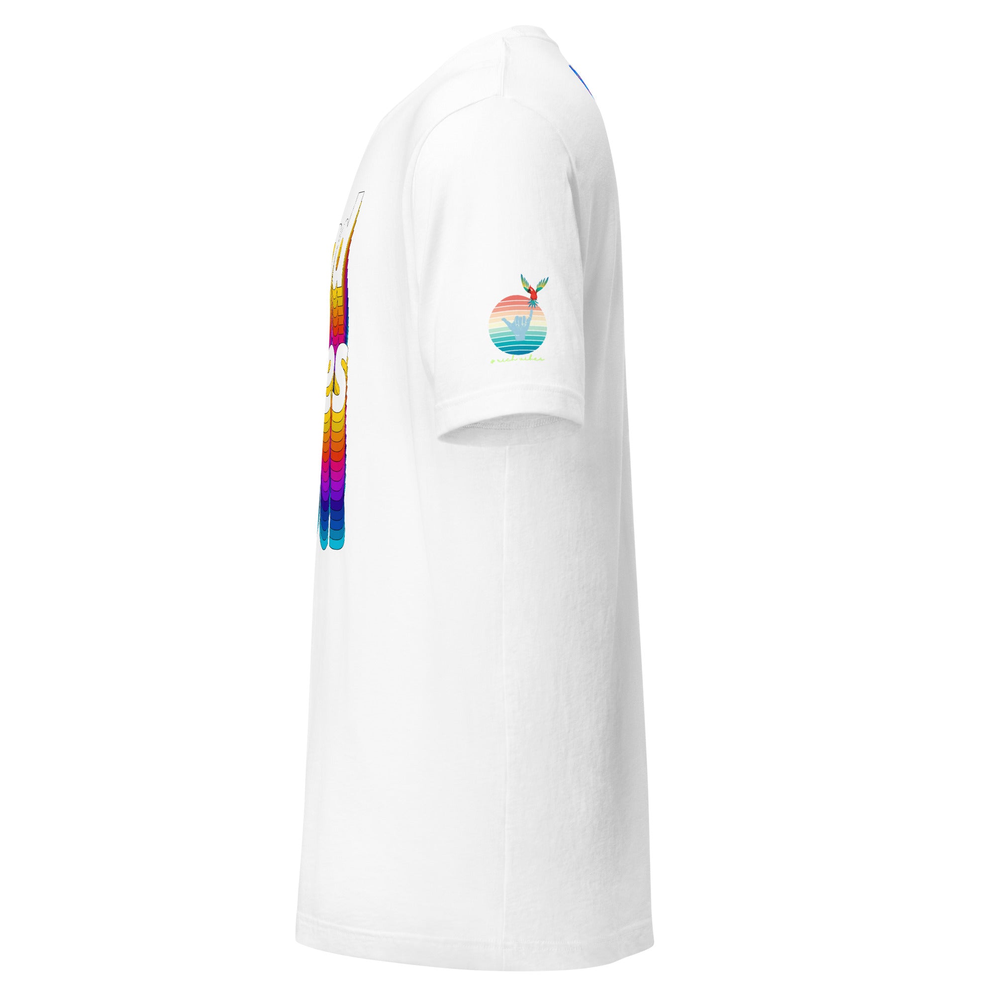 Rich Drip Good Vibes Multi Colored Circle - Unisex t-shirt White