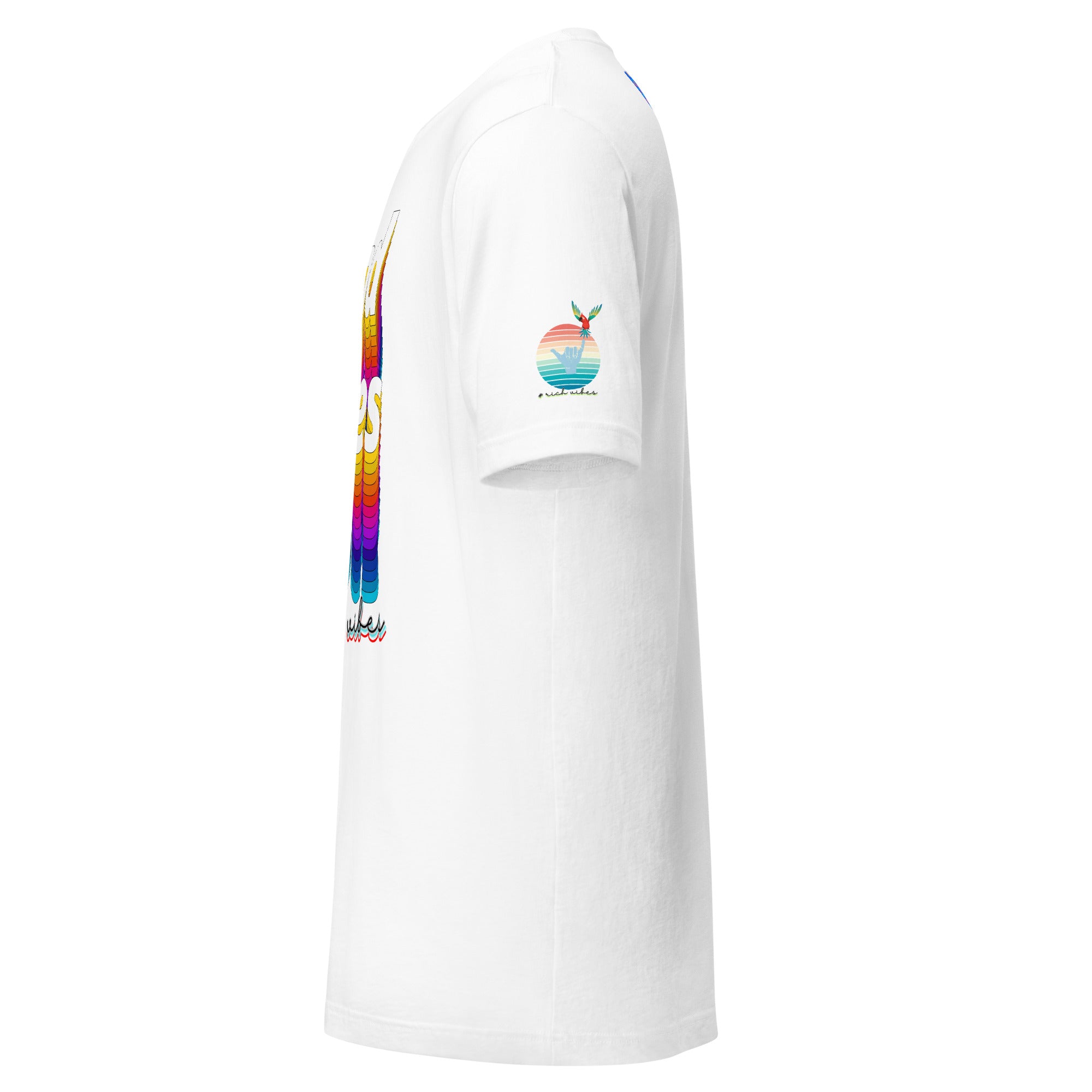 Rich Drip Good Vibes Multi Colored Circle 1.0 - Unisex t-shirt White