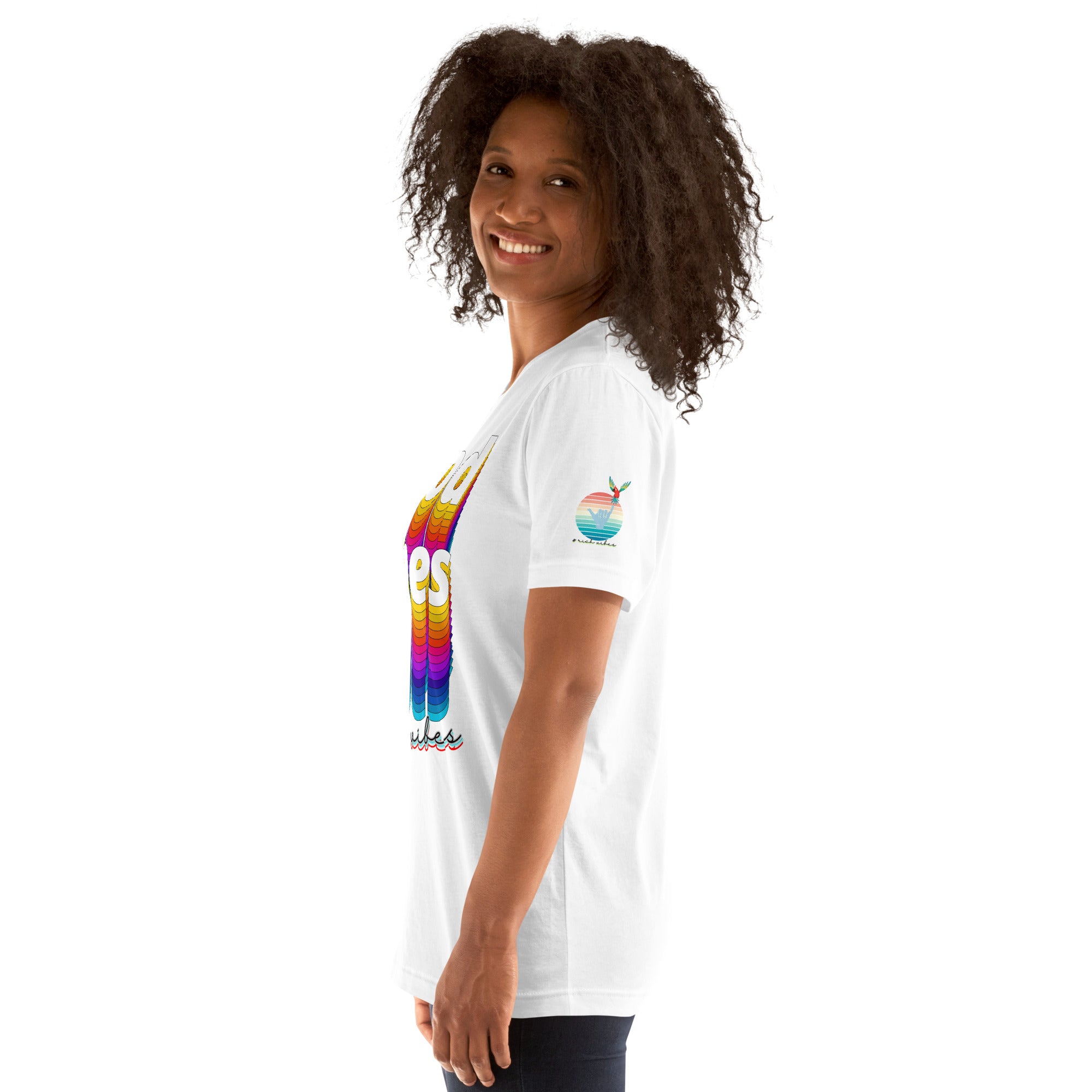 Rich Drip Good Vibes Multi Colored Circle 1.0 - Unisex t-shirt White