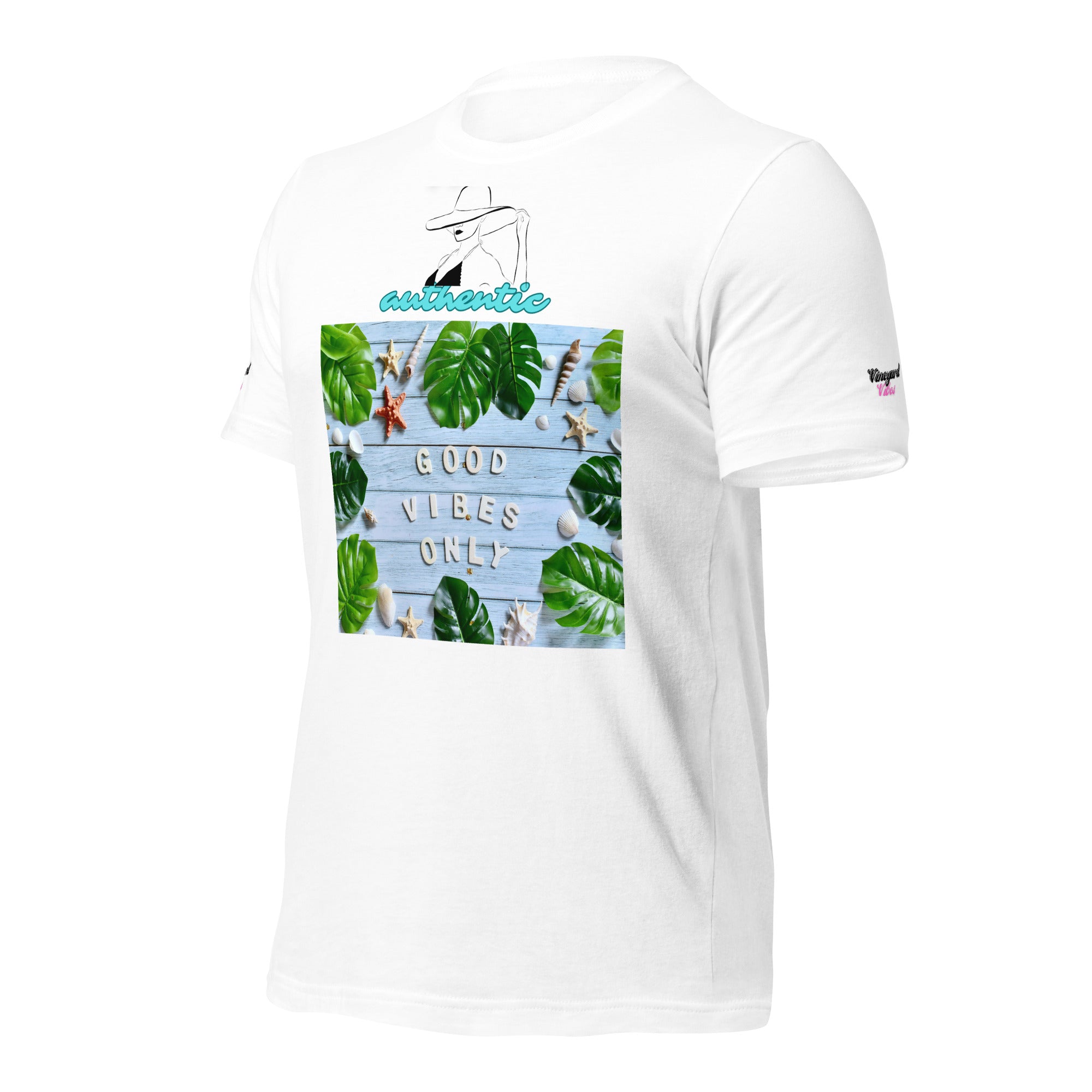 Vineyard Vibes Green Leaf Good Vibes Unisex t-shirt