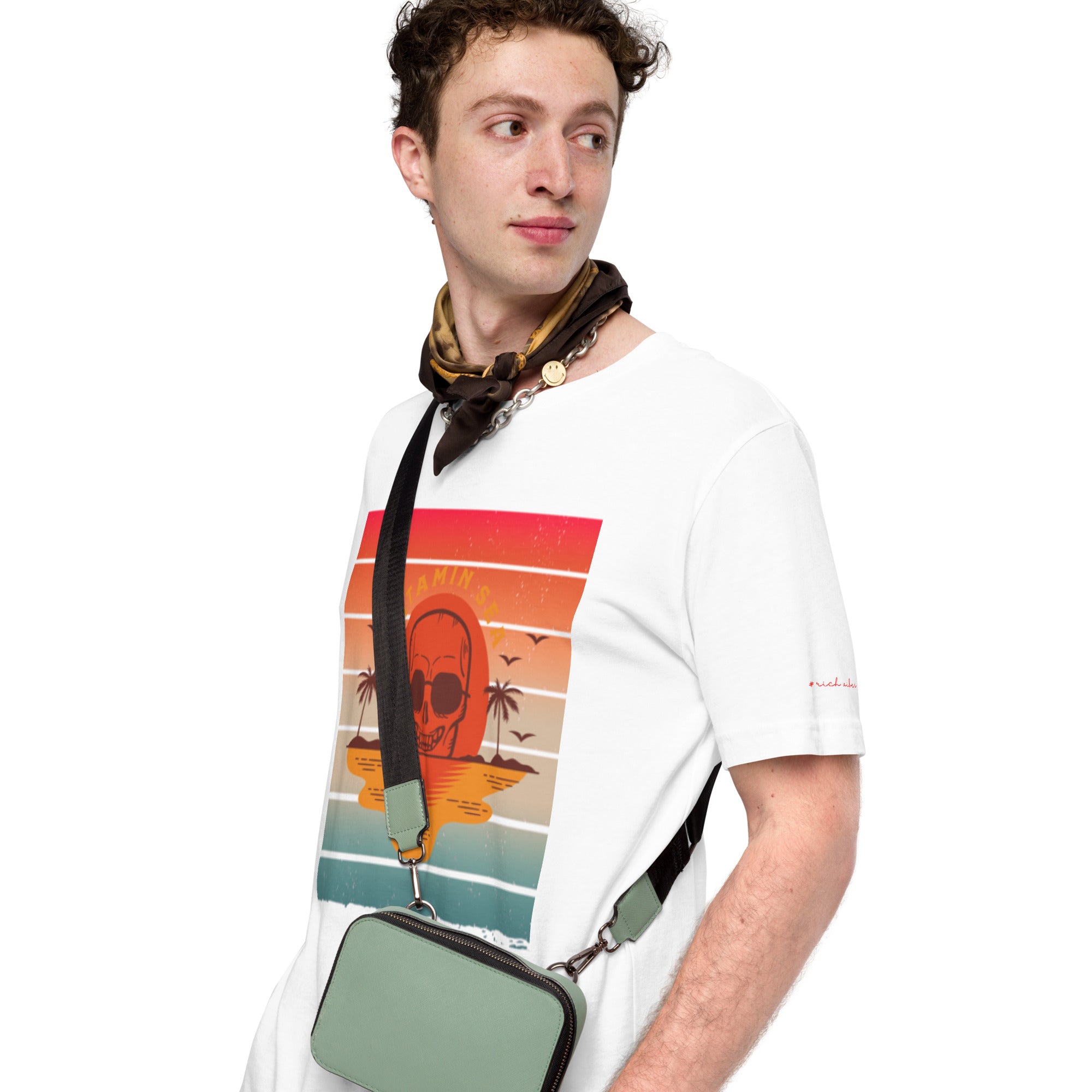 Rich Vibes Vitamin Sea White - Unisex Staple T-Shirt | Bella + Canvas 3001