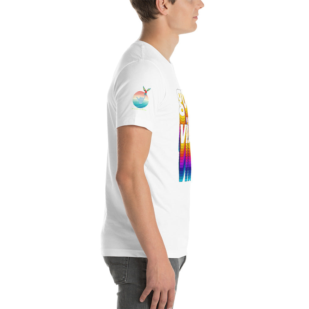 Rich Drip Good Vibes Multi Colored Circle - Unisex t-shirt White