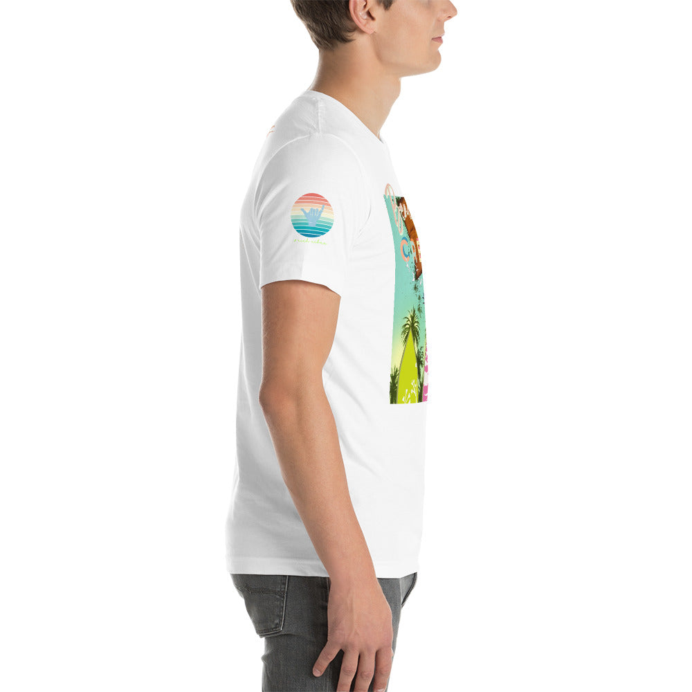 Sunset Vibes Beach Surf Creation 1.0 - Unisex t-shirt White