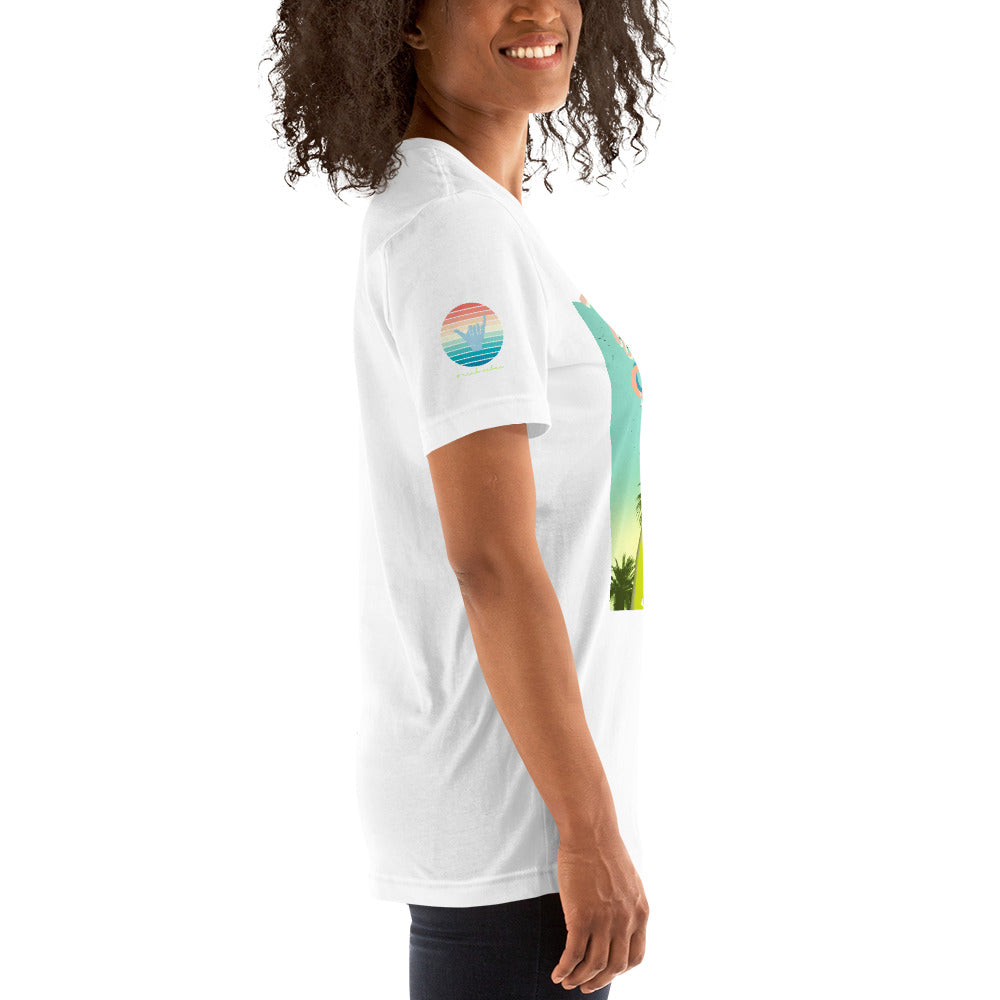 Sunset Vibes Beach Surf Creation 1.0 - Unisex t-shirt White