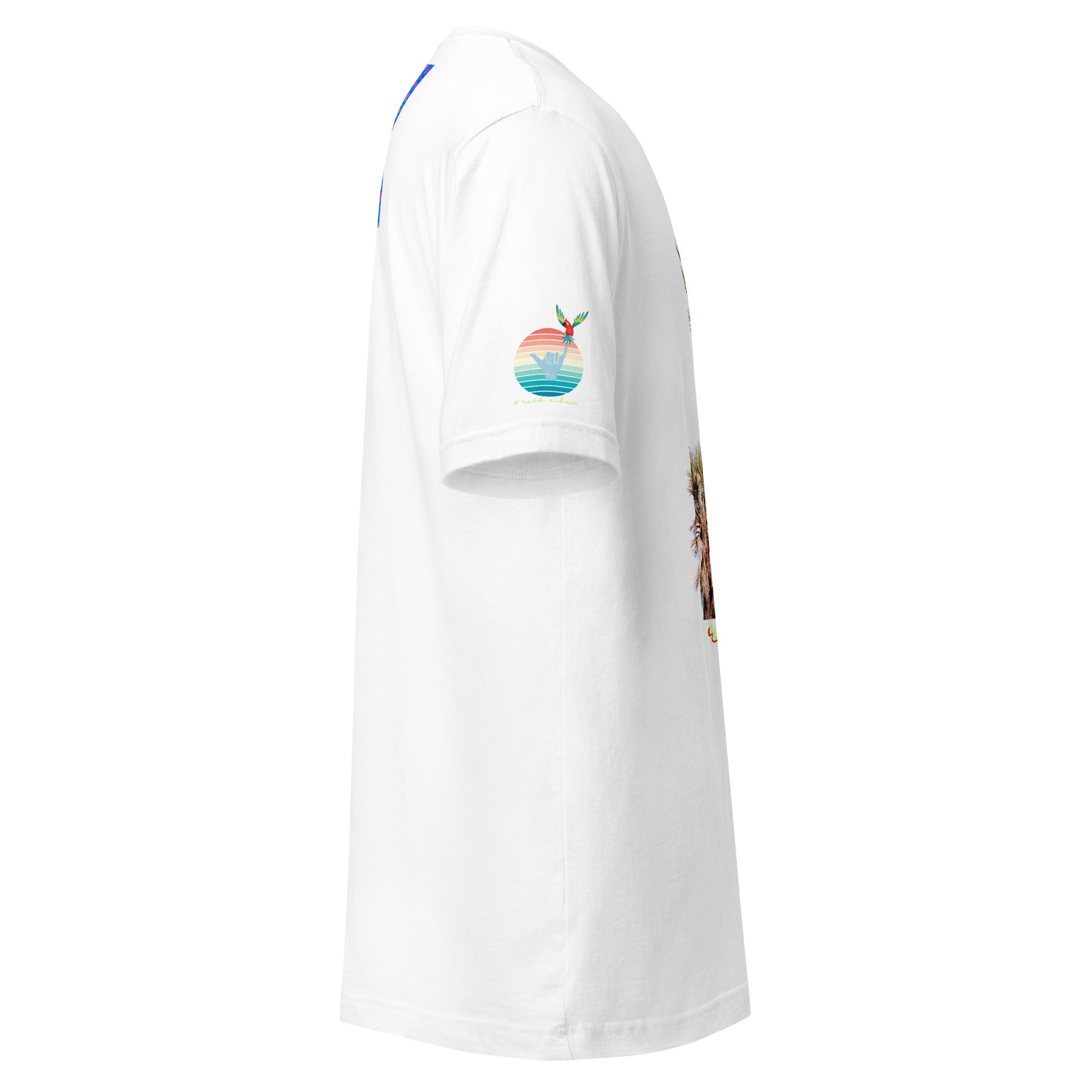 Rich Drip Volt Rich Vibes Colorful Palm Tree Silhouette Multi Colored Circle - Unisex t-shirt Pastel