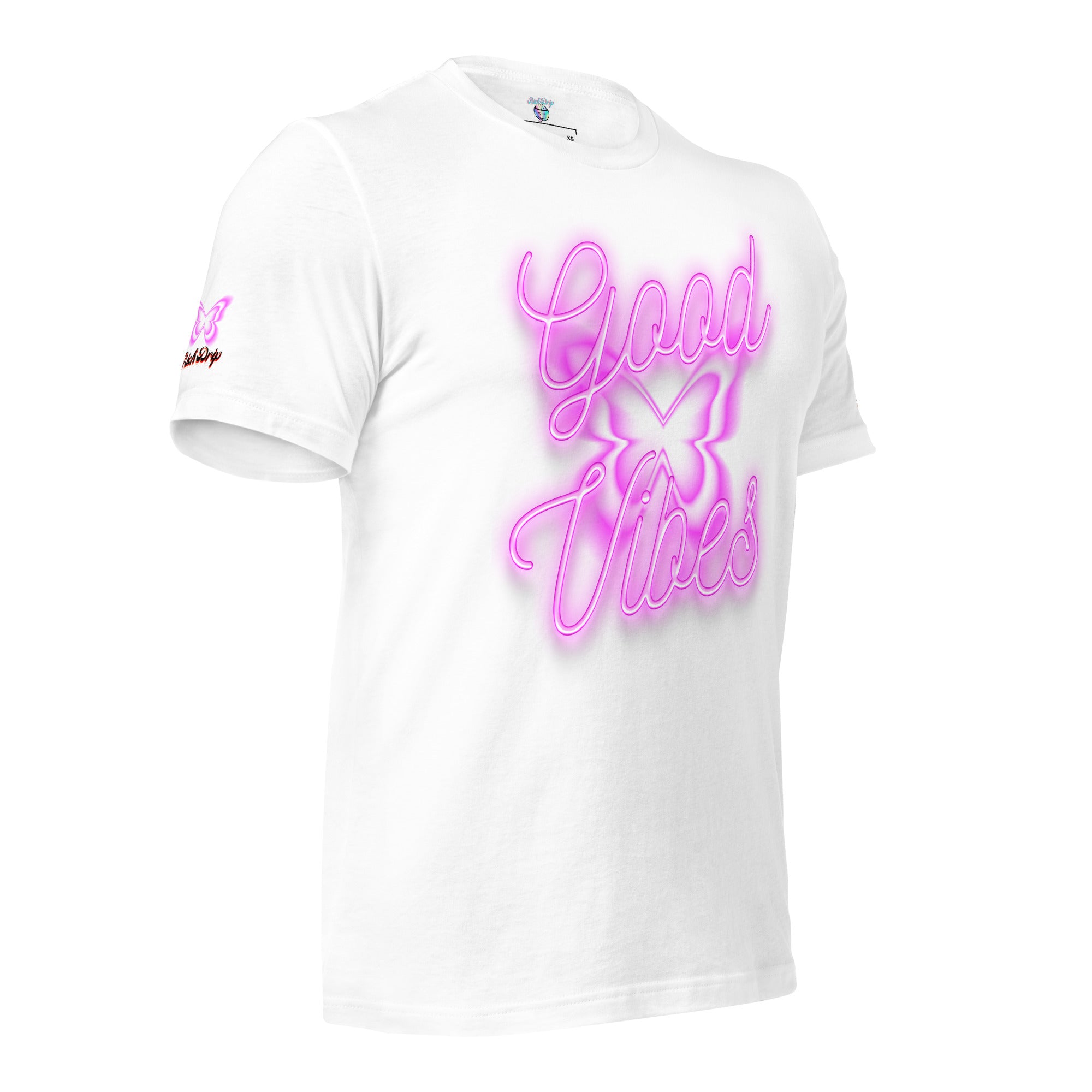 Rich Good Vibes Purple ButterFly "Enjoy Every Moment" - Unisex t-shirt