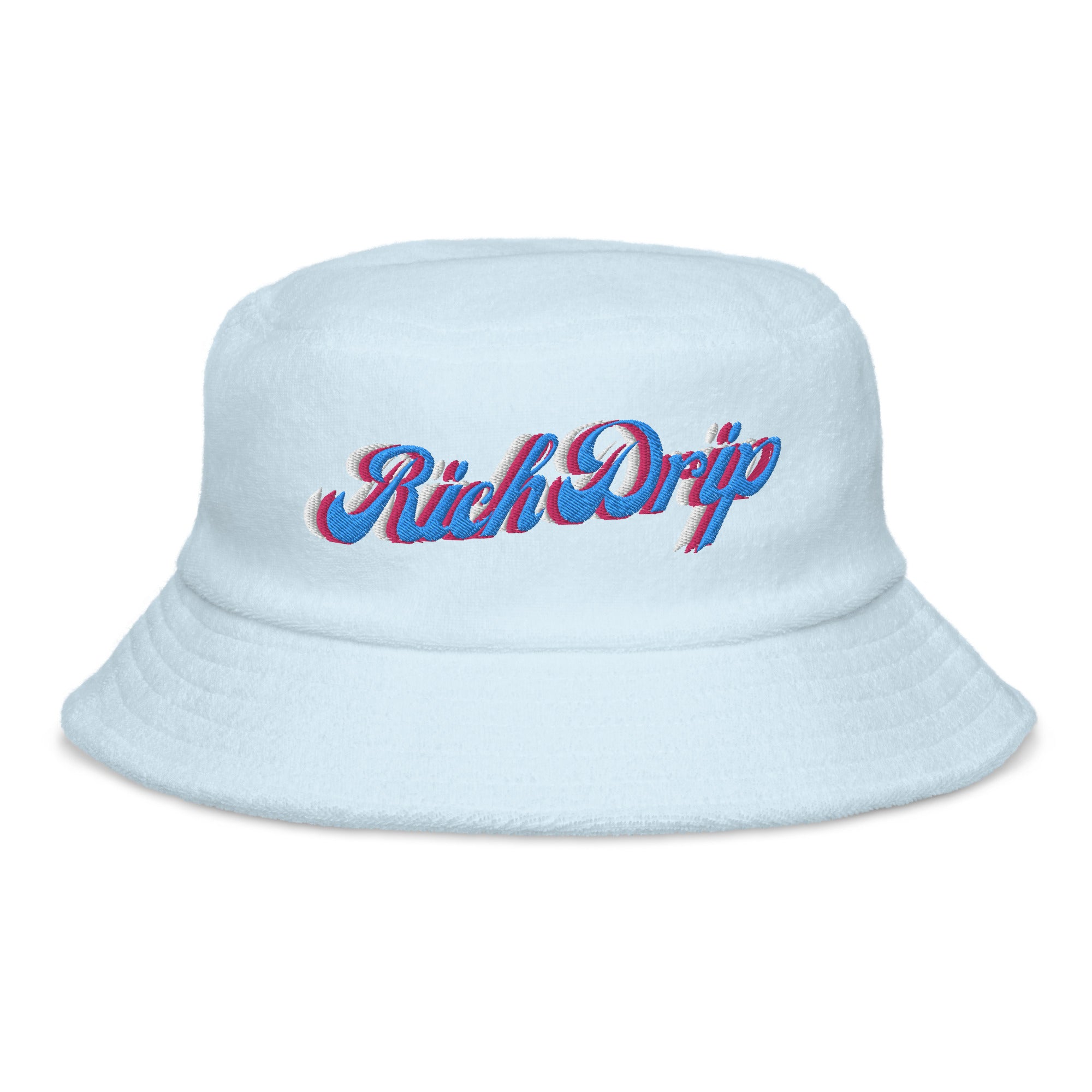 Rich Vibes Rich Drip Miami - Unstructured terry cloth bucket hat