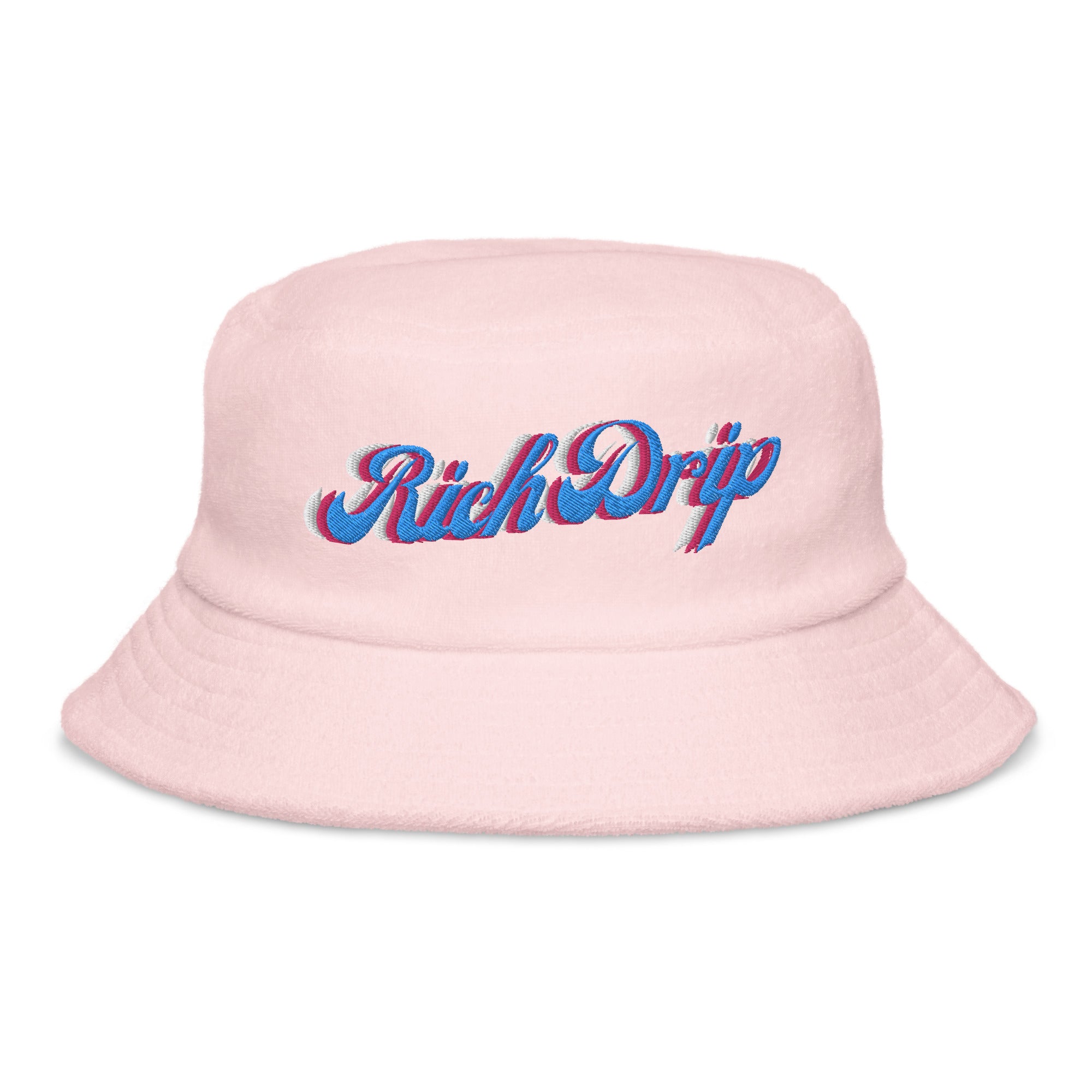 Rich Vibes Rich Drip Miami - Unstructured terry cloth bucket hat