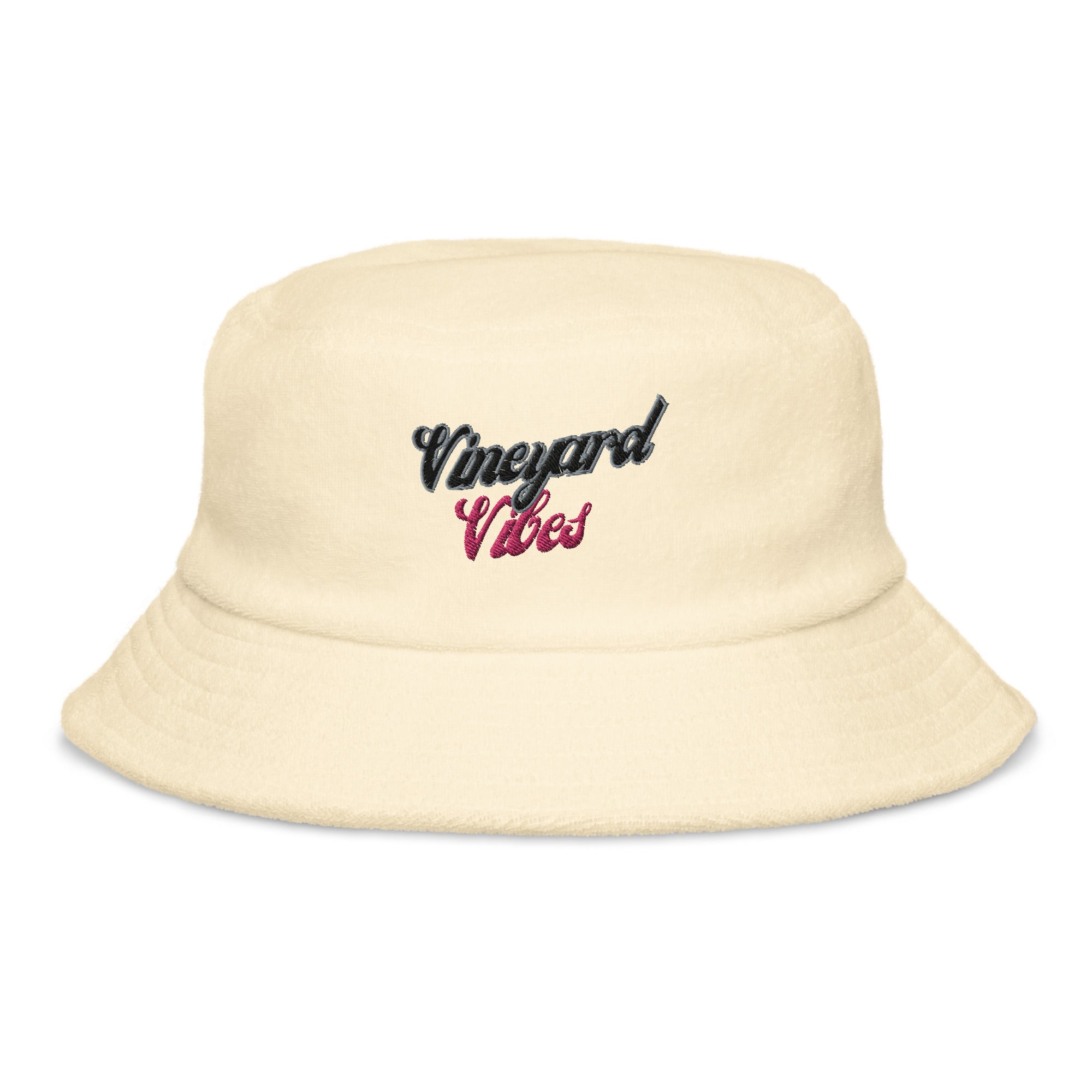 Vineyard Vibes - Unstructured terry cloth bucket hat