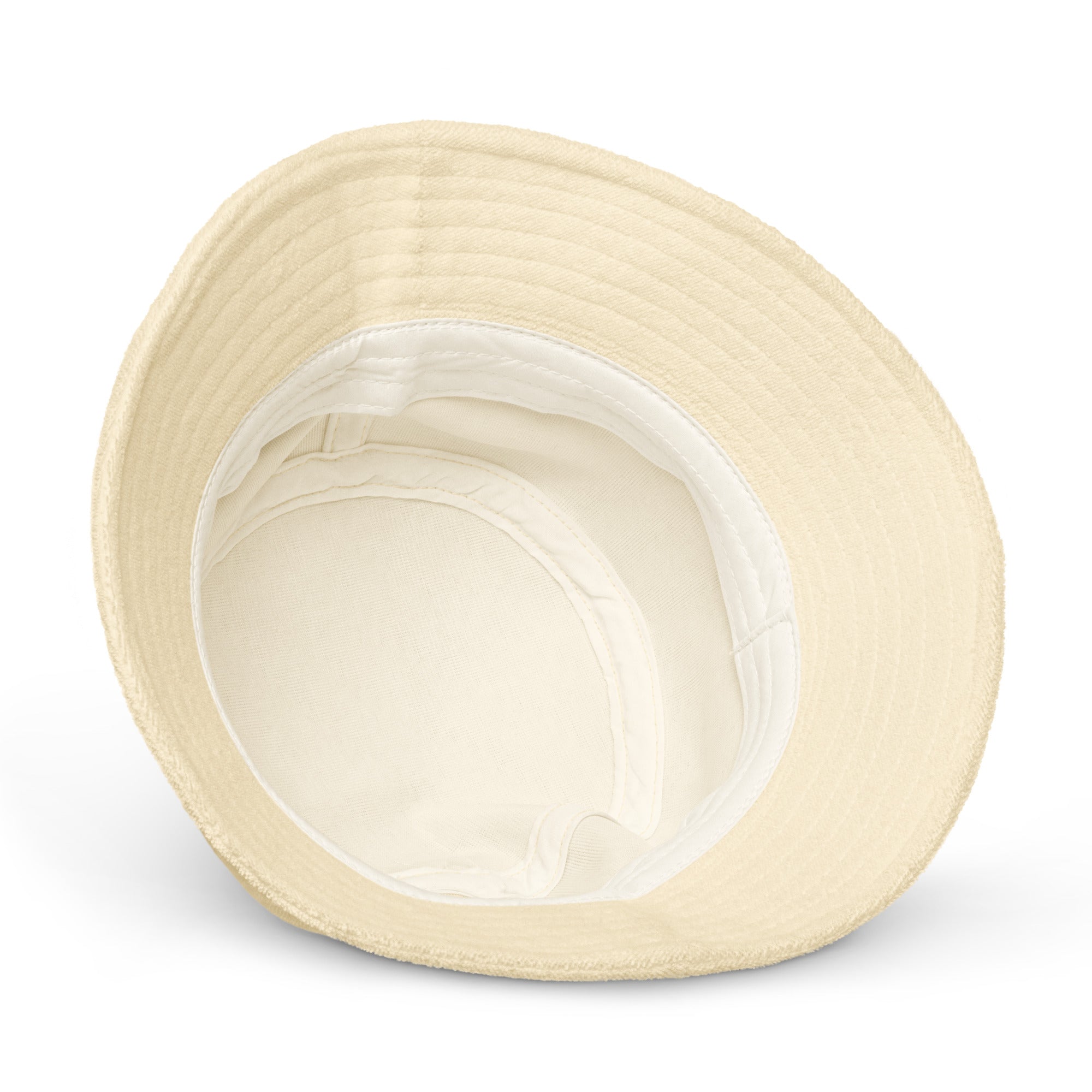 Rich Vibes Sunset Beach Panda - Unstructured terry cloth bucket hat