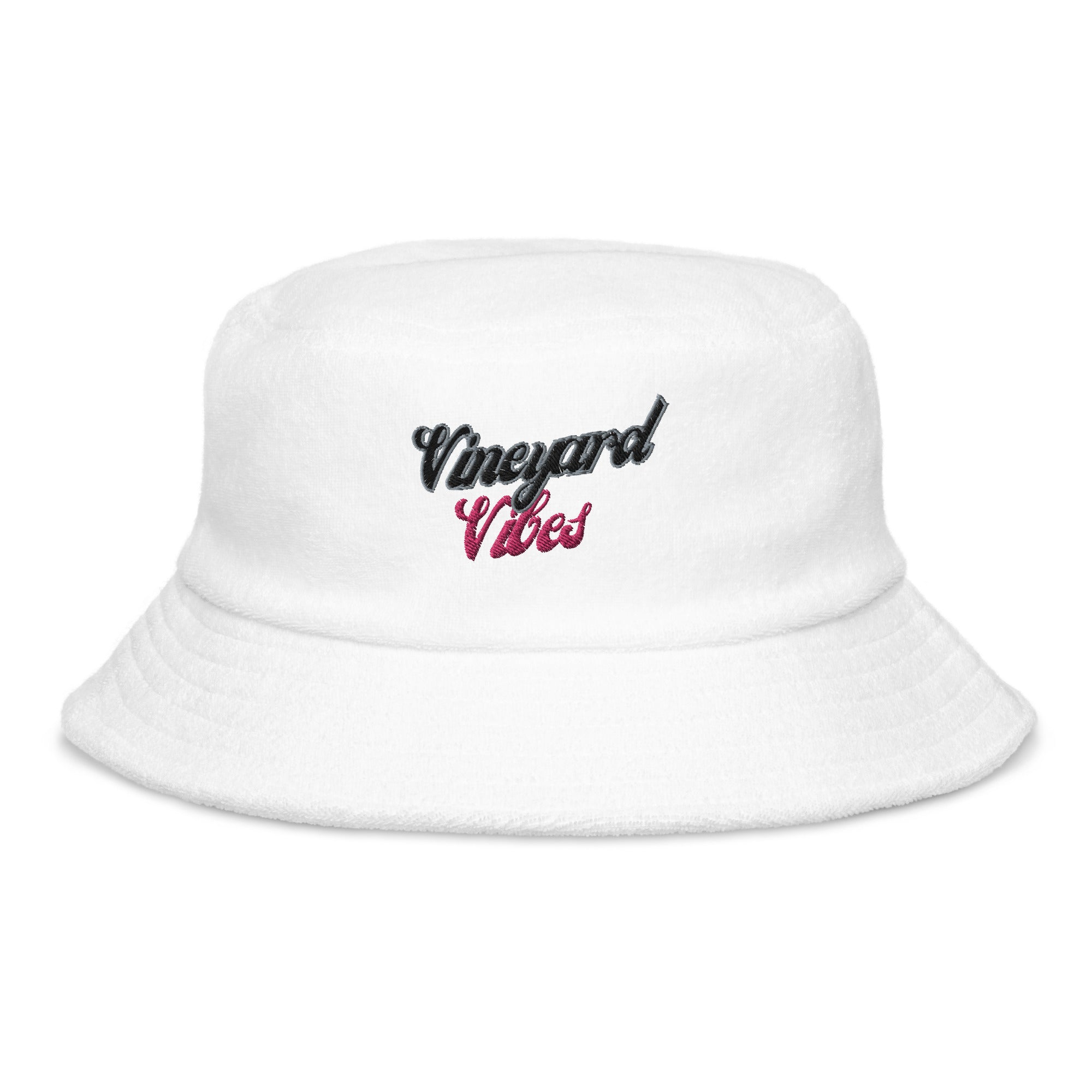 Vineyard Vibes - Unstructured terry cloth bucket hat