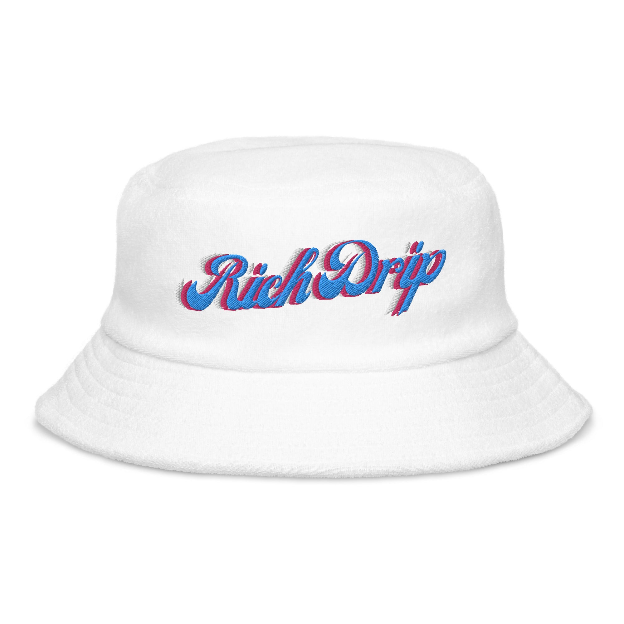 Rich Vibes Rich Drip Miami - Unstructured terry cloth bucket hat