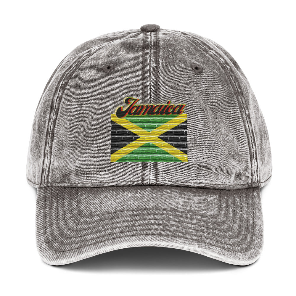 Jamaica Camo Flag Khacki - Vintage Cotton Twill Cap