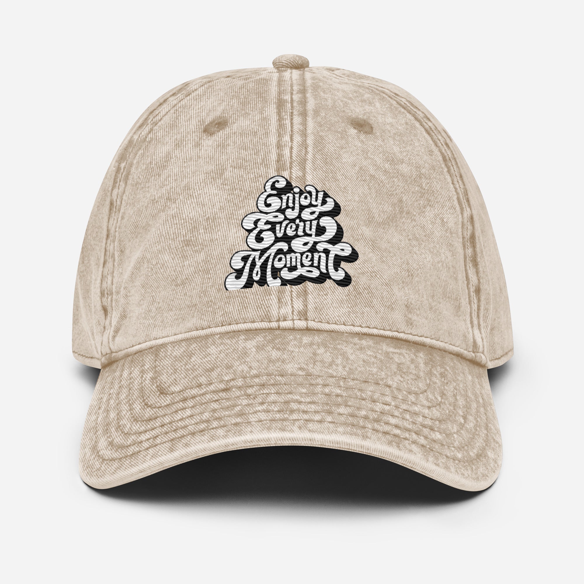 Rich Vibes Enjoy Every Moment - Vintage Cotton Twill Cap