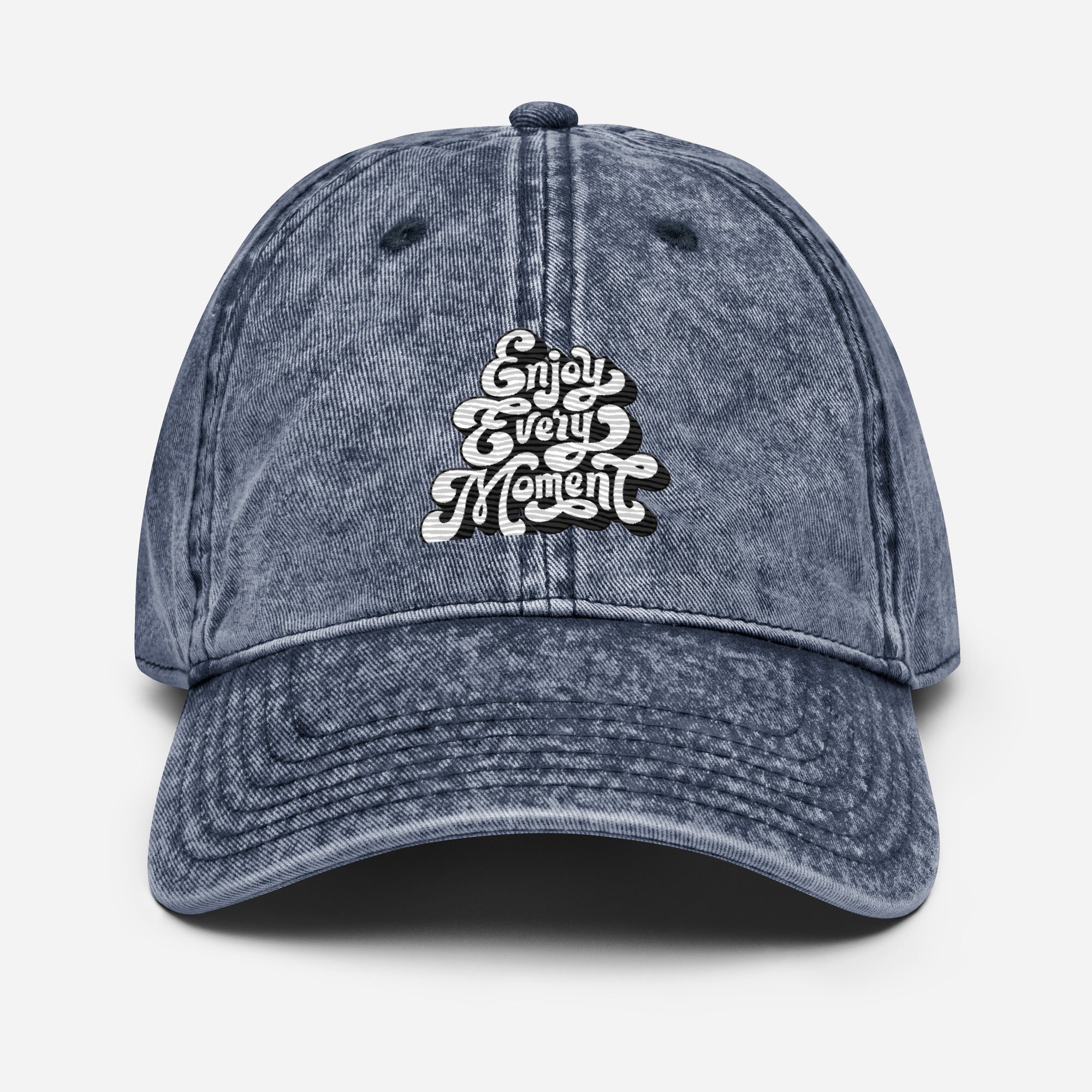 Rich Vibes Enjoy Every Moment - Vintage Cotton Twill Cap