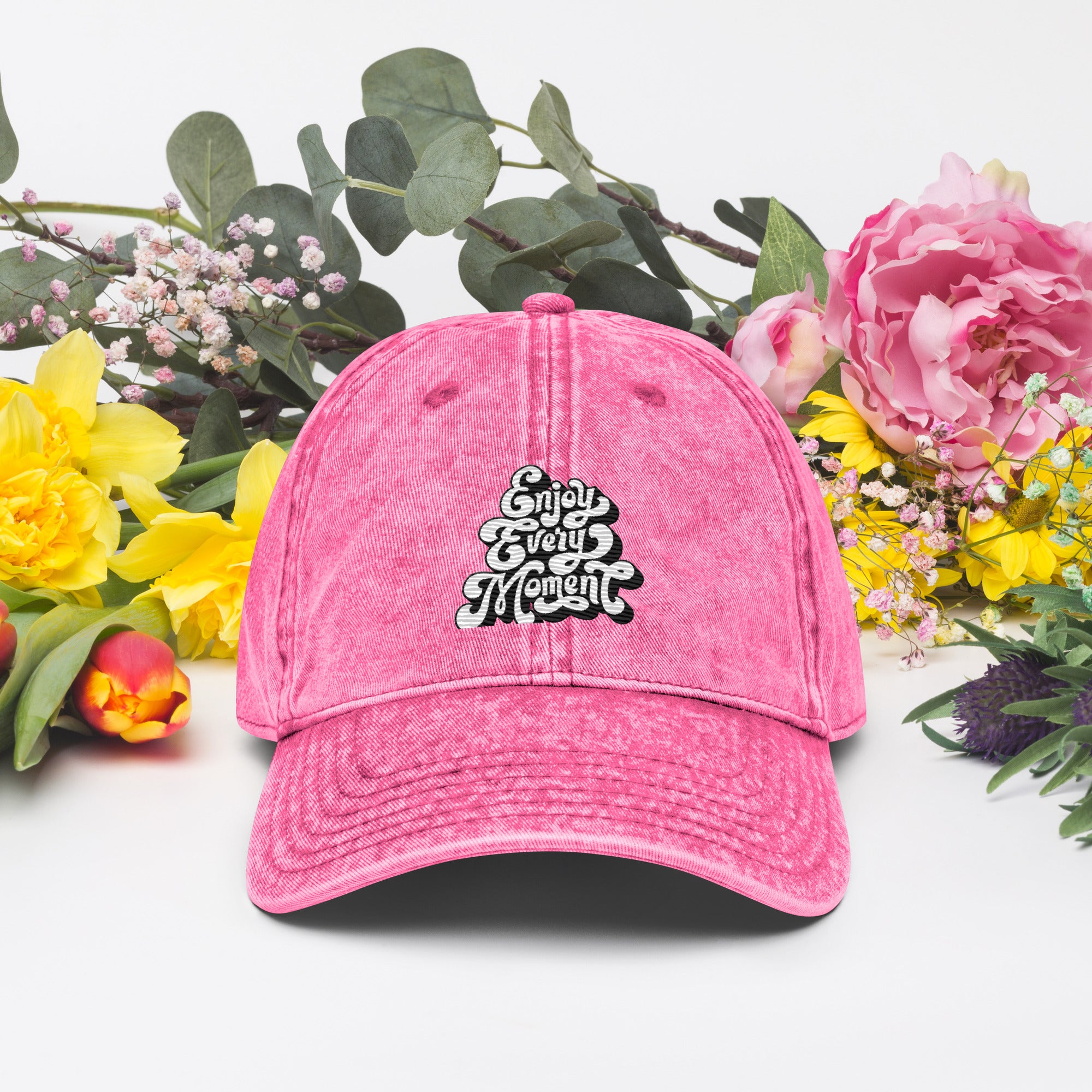 Rich Vibes Enjoy Every Moment - Vintage Cotton Twill Cap