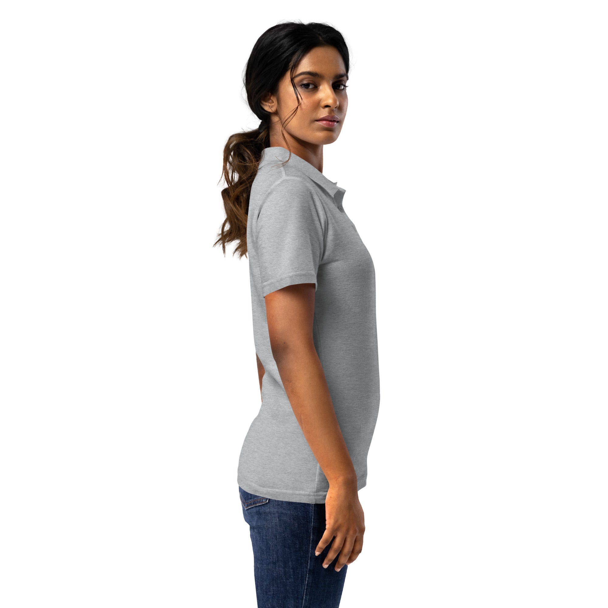 Rich Vibes RV Logo - Women’s pique polo shirt