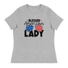 USA Blessed American Lady - Women's Relaxed T-Shirt