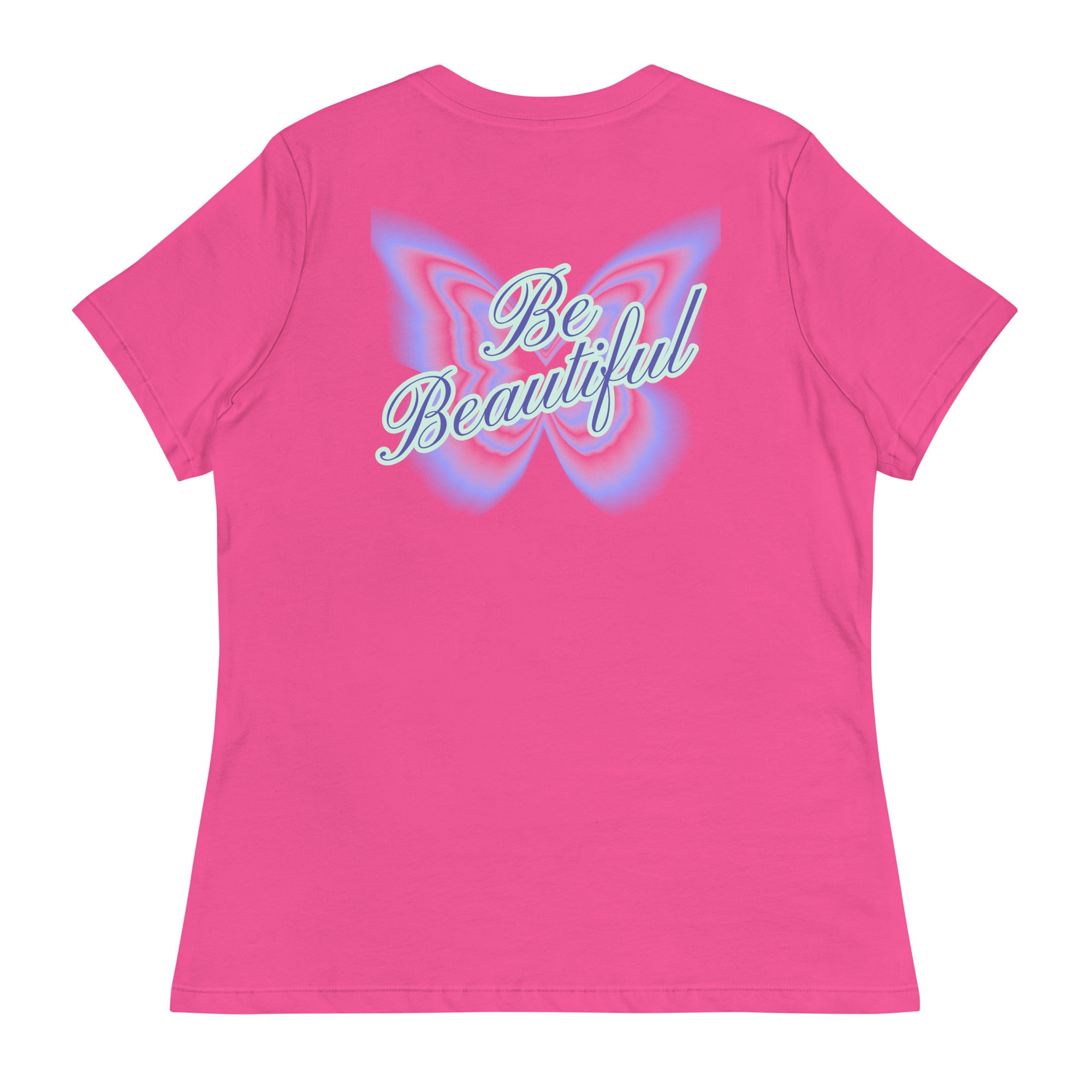 Vineyard Vibes Stay Positive Be Beautiful - Women's Relaxed T-Shirt