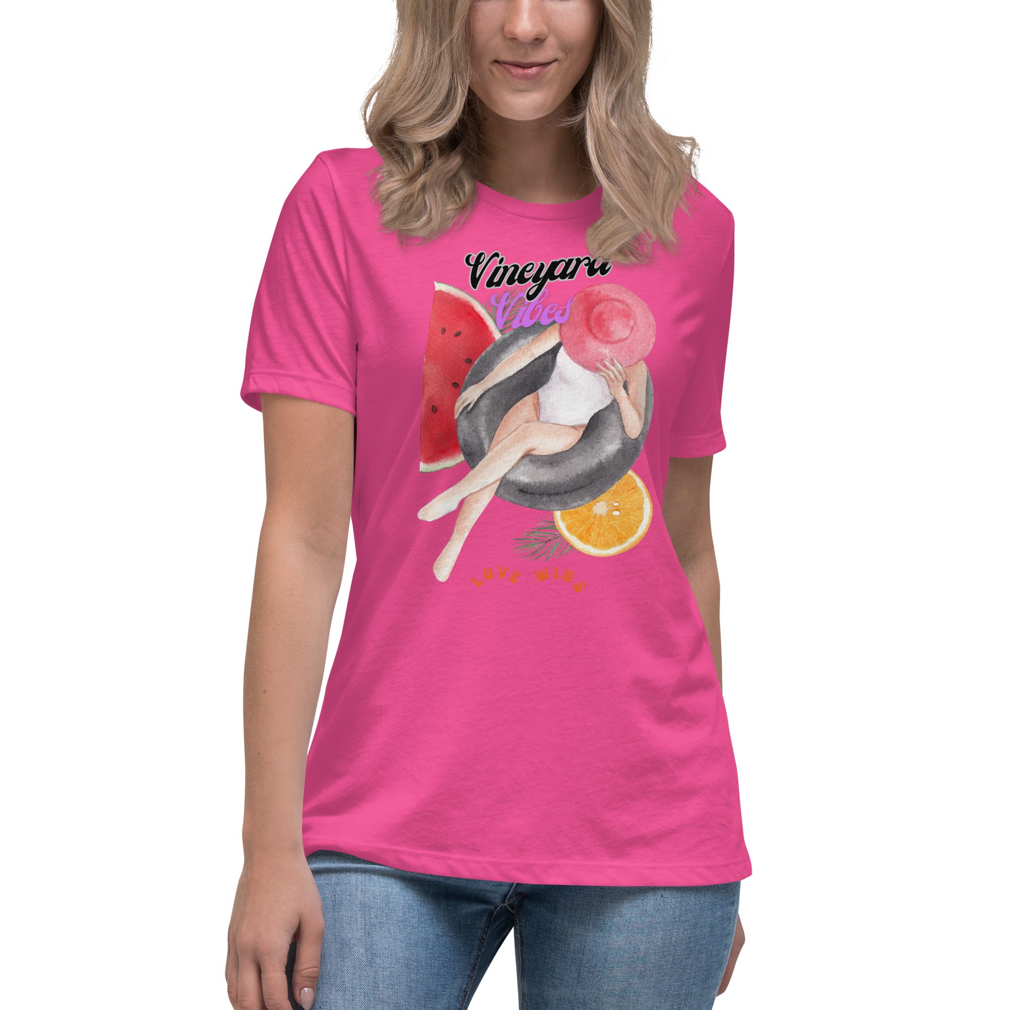 Vineyard Vibes Love Wins Summer Time - Women's Relaxed T-Shirt