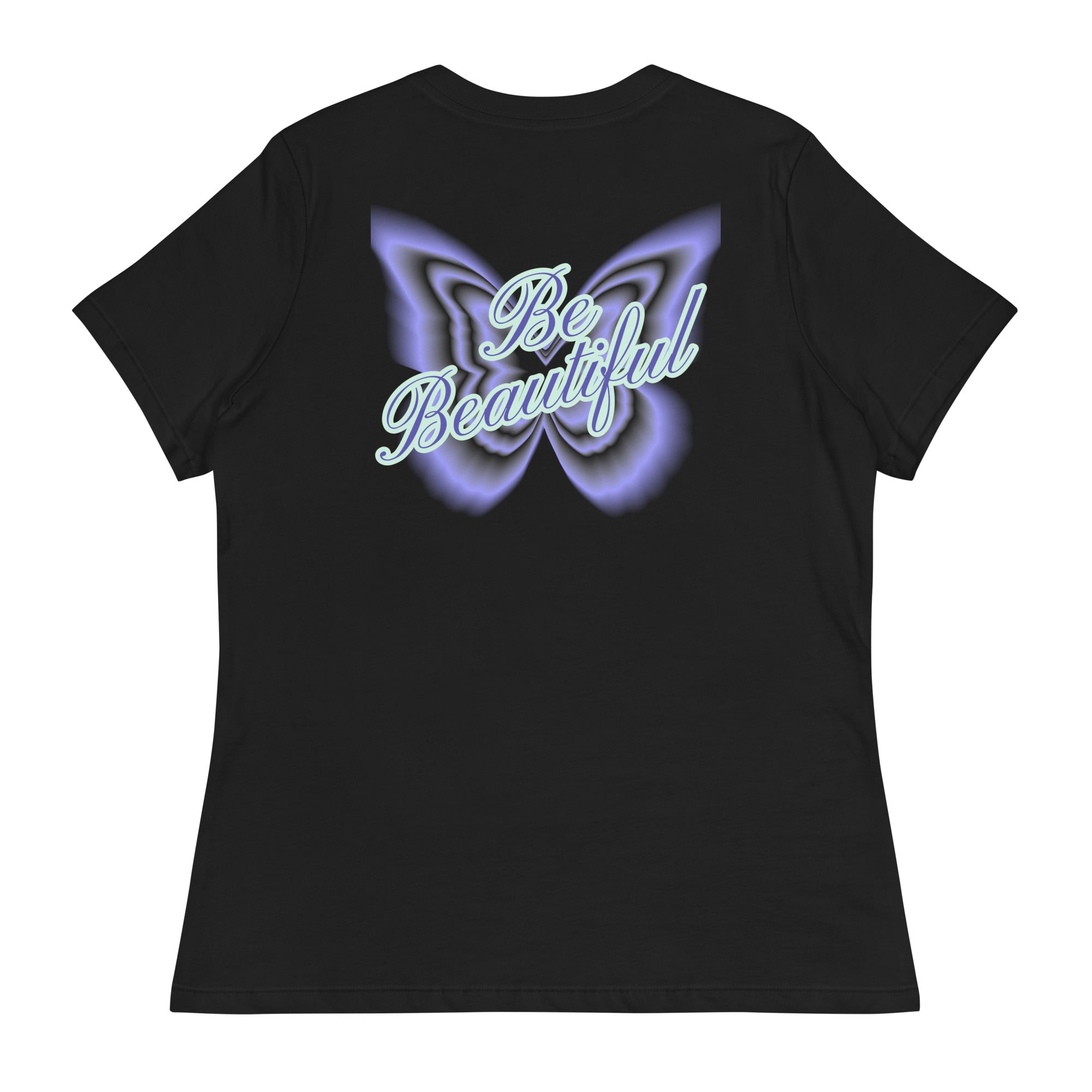 Vineyard Vibes Stay Positive Be Beautiful - Women's Relaxed T-Shirt