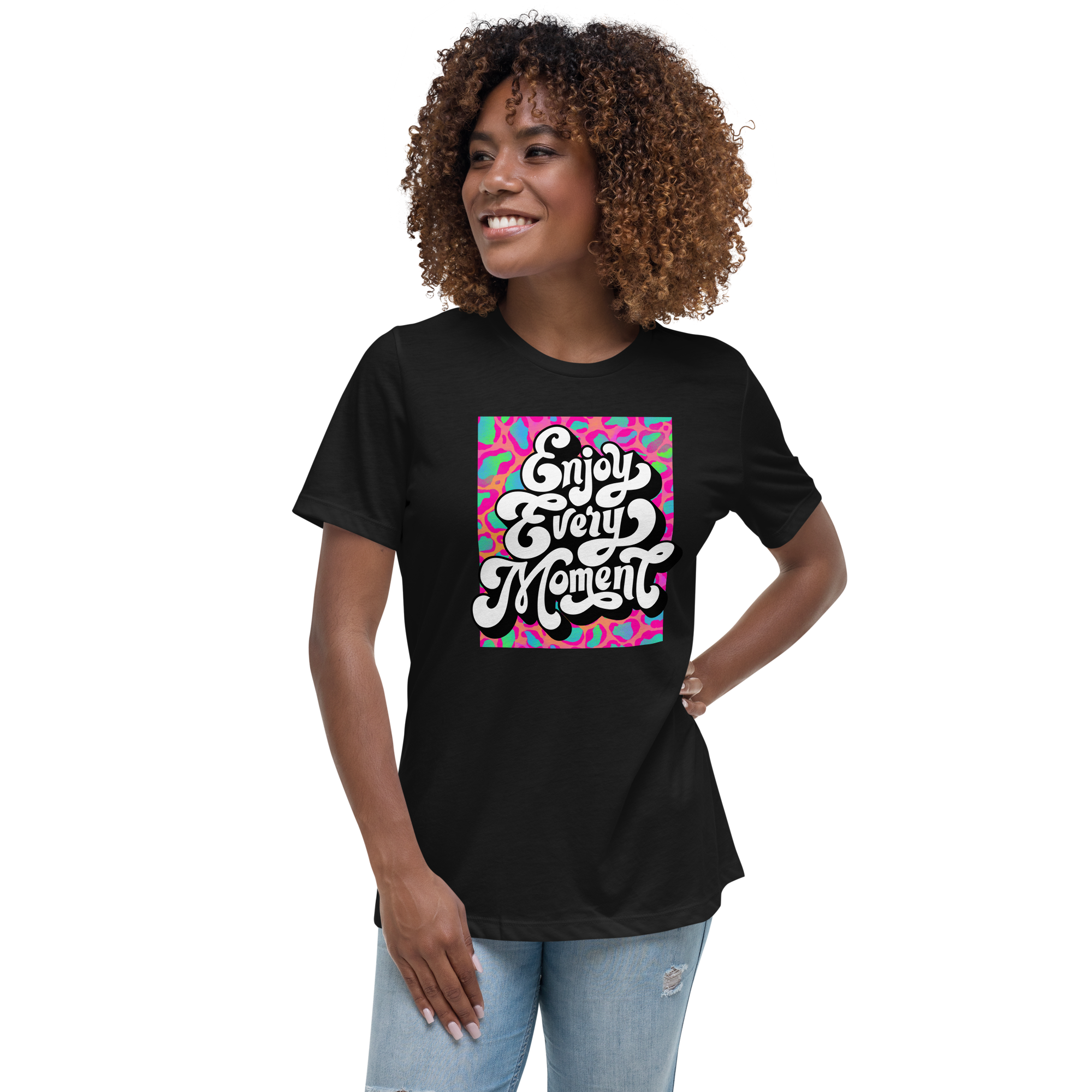 Rich Drip Enjoy Every Moment Stay Groovey - Women's Relaxed T-Shirt