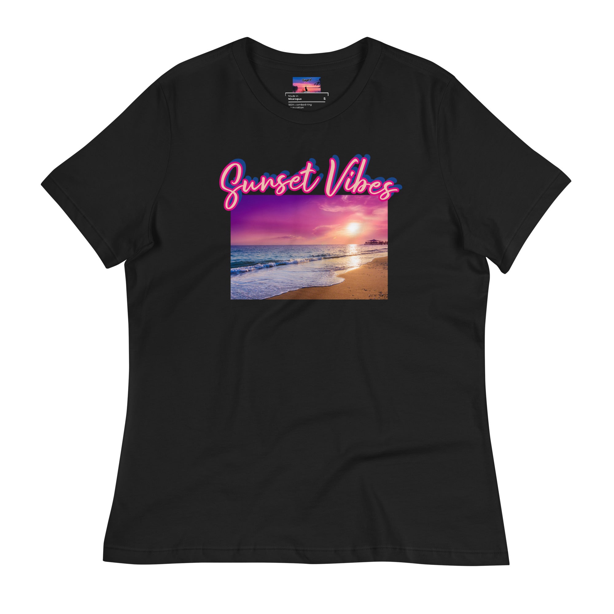 Sunset Vibes Purple - Women's Relaxed T-Shirt