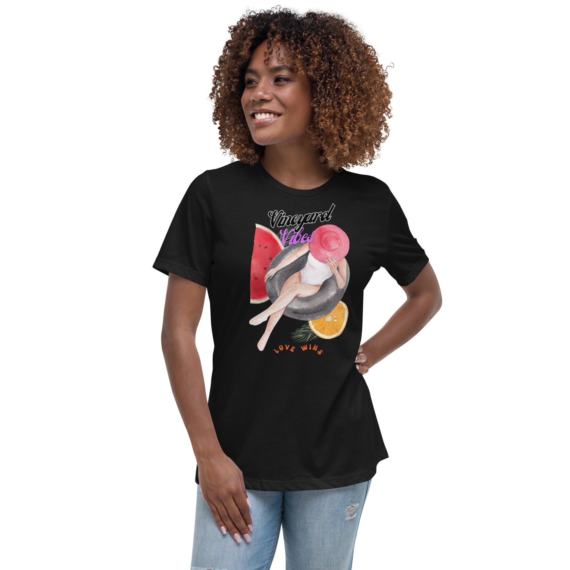 Vineyard Vibes Love Wins Summer Time - Women's Relaxed T-Shirt