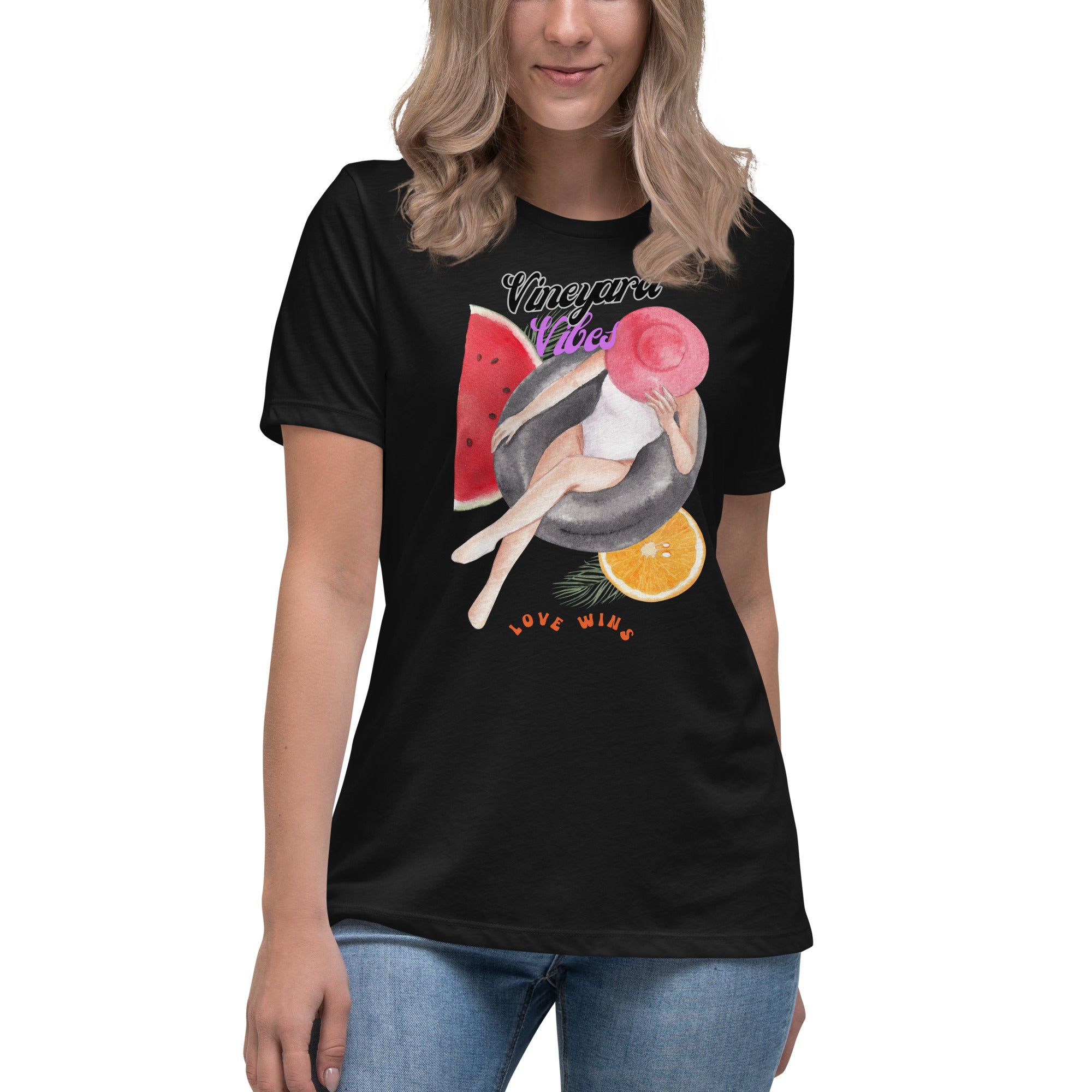 Vineyard Vibes Love Wins Summer Time - Women's Relaxed T-Shirt