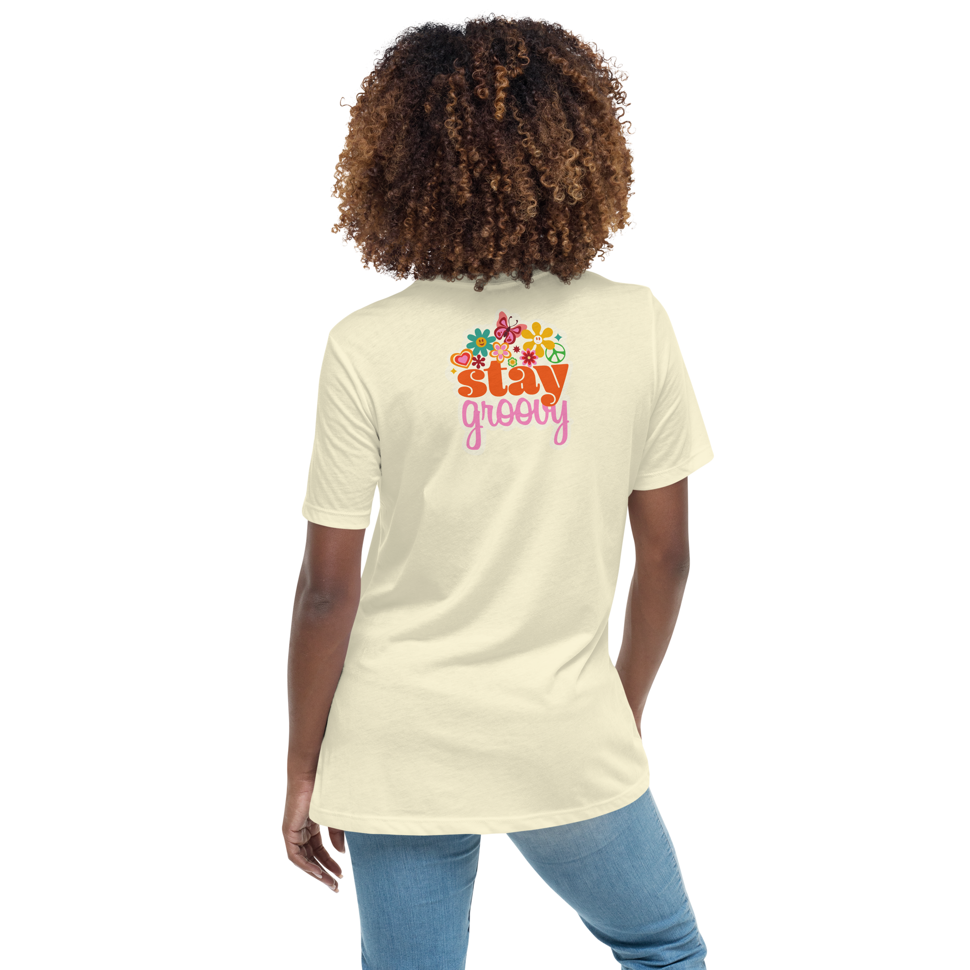 Rich Drip Enjoy Every Moment Stay Groovey - Women's Relaxed T-Shirt