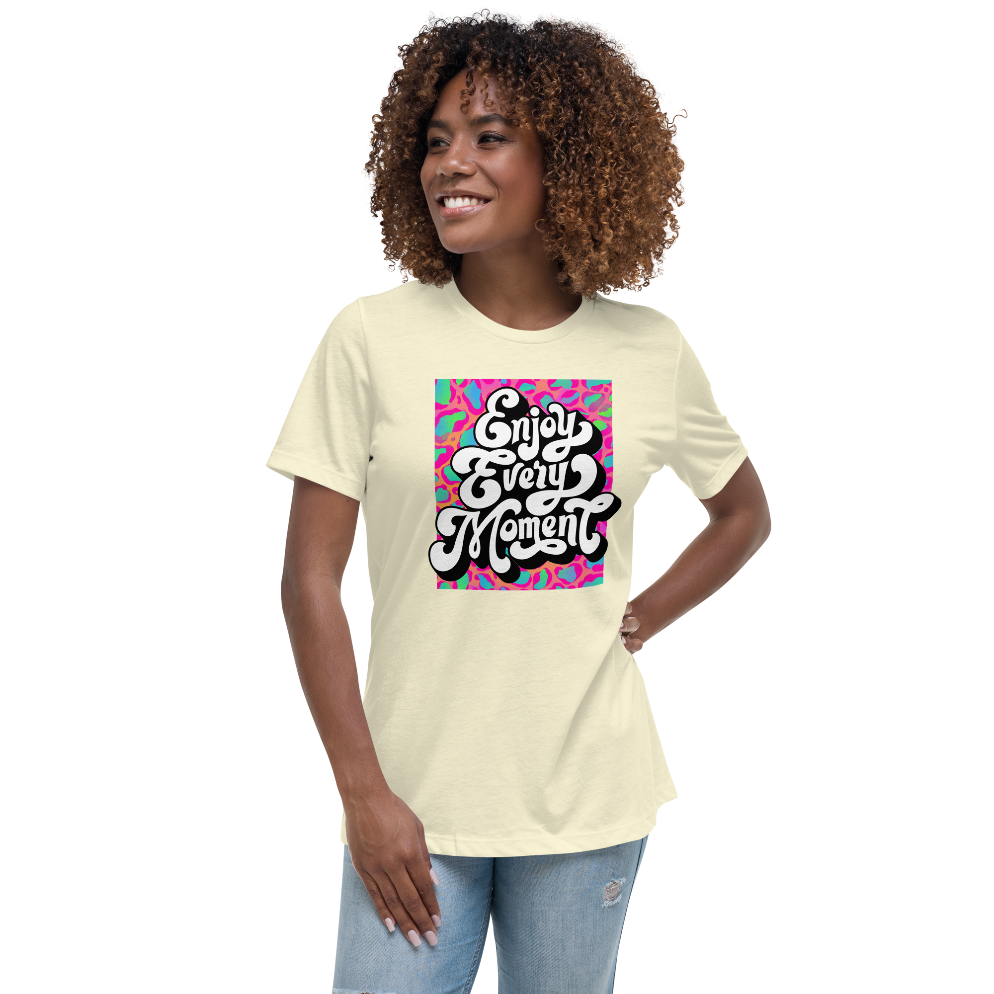 Rich Drip Enjoy Every Moment Stay Groovey - Women's Relaxed T-Shirt