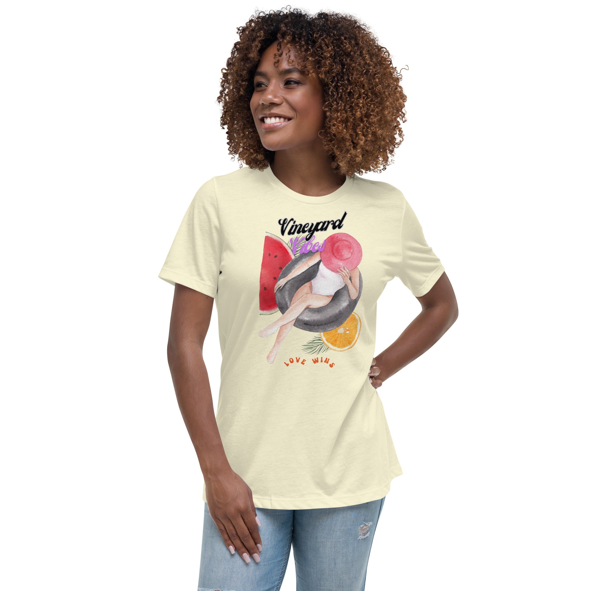 Vineyard Vibes Love Wins Summer Time - Women's Relaxed T-Shirt