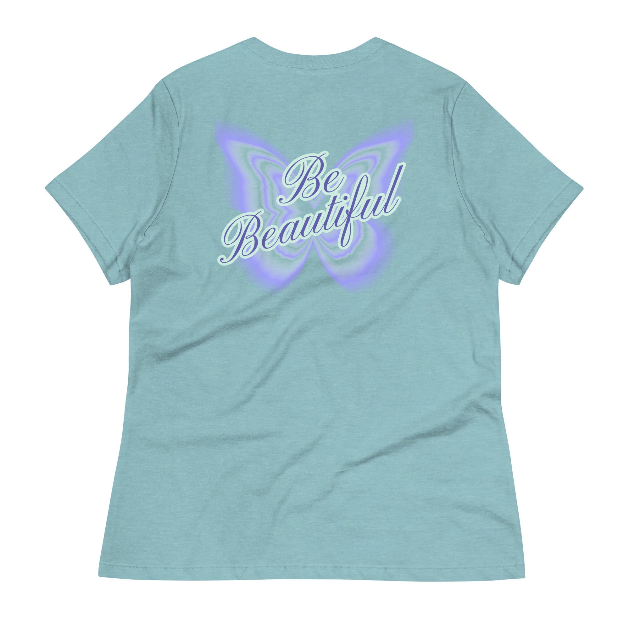 Vineyard Vibes Stay Positive Be Beautiful - Women's Relaxed T-Shirt