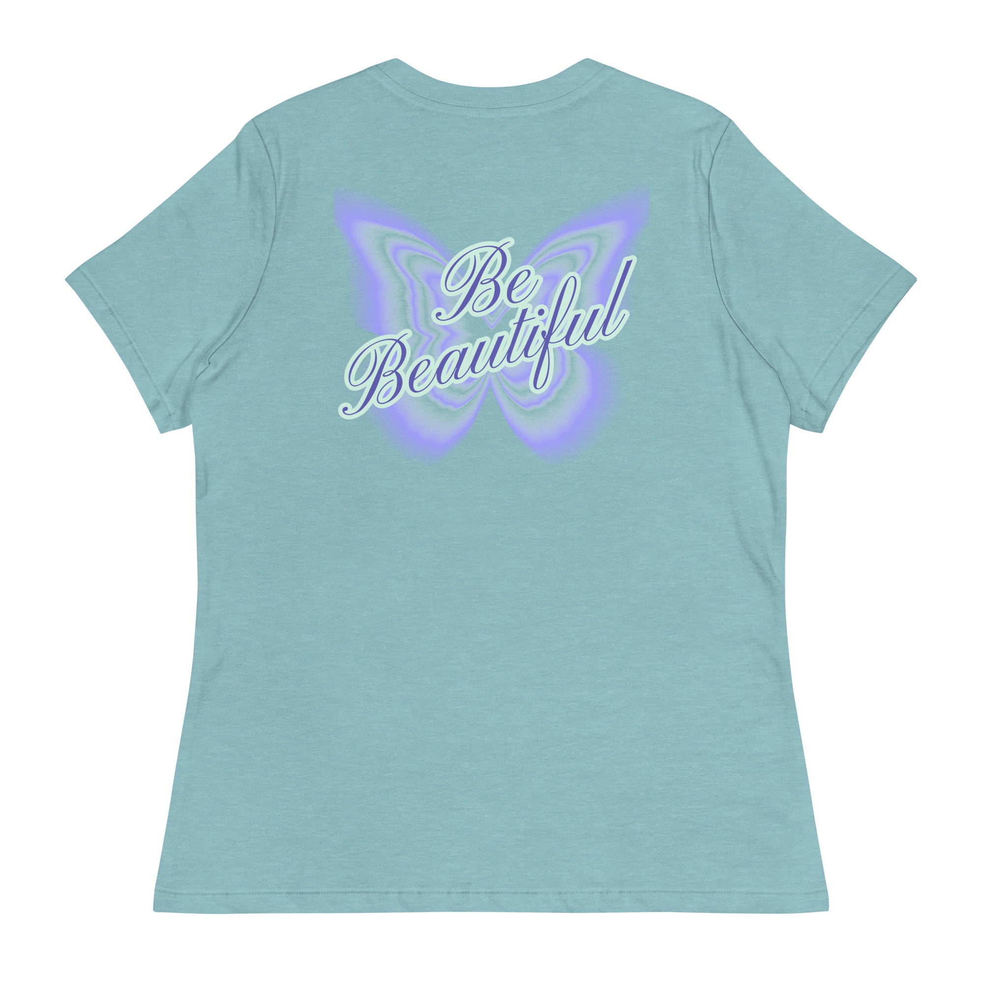 Vineyard Vibes Stay Positive Be Beautiful - Women's Relaxed T-Shirt