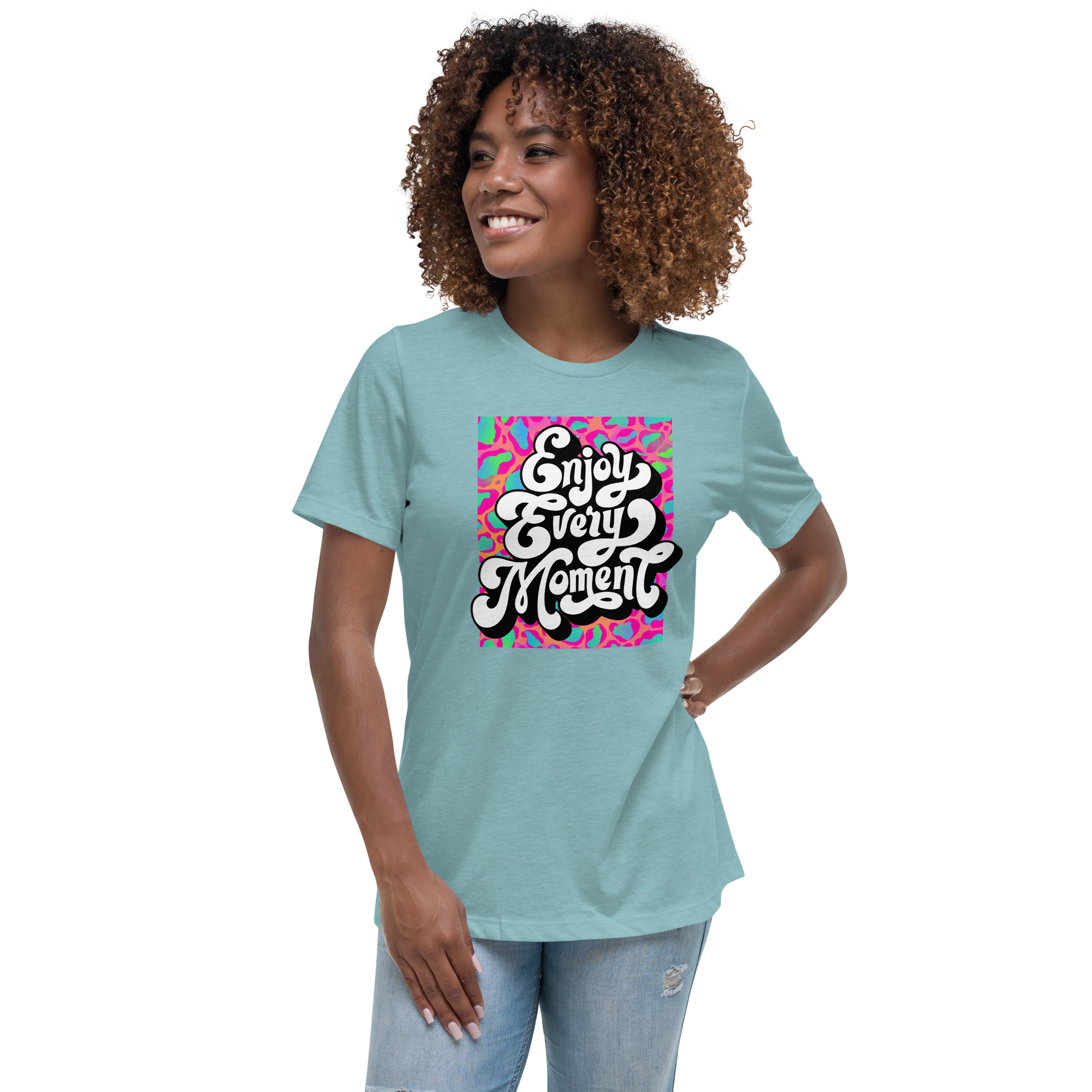 Rich Drip Enjoy Every Moment Stay Groovey - Women's Relaxed T-Shirt