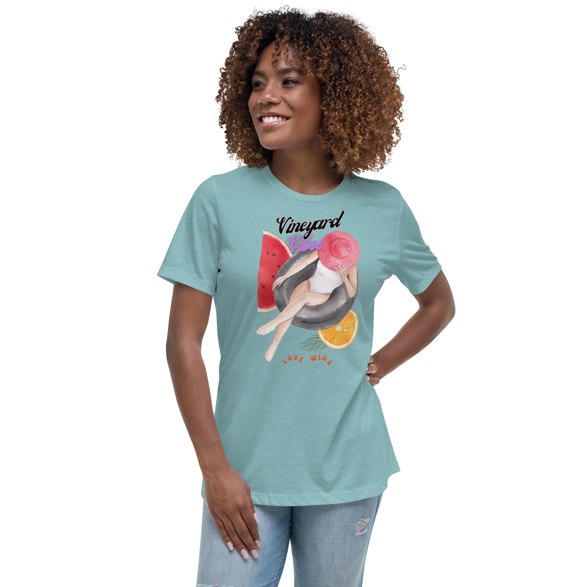 Vineyard Vibes Love Wins Summer Time - Women's Relaxed T-Shirt