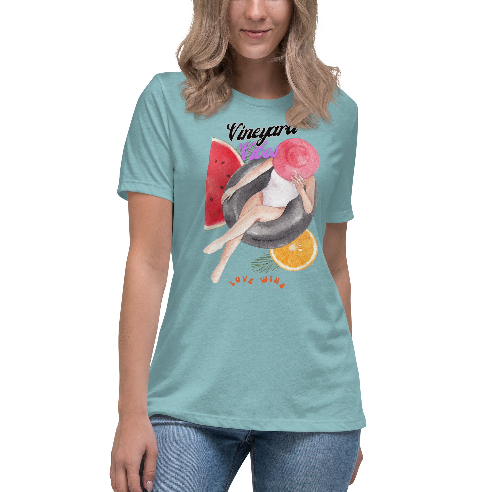 Vineyard Vibes Love Wins Summer Time - Women's Relaxed T-Shirt