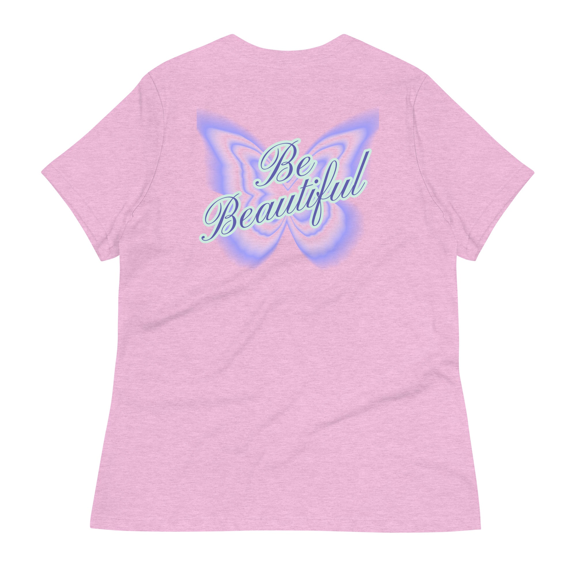 Vineyard Vibes Stay Positive Be Beautiful - Women's Relaxed T-Shirt