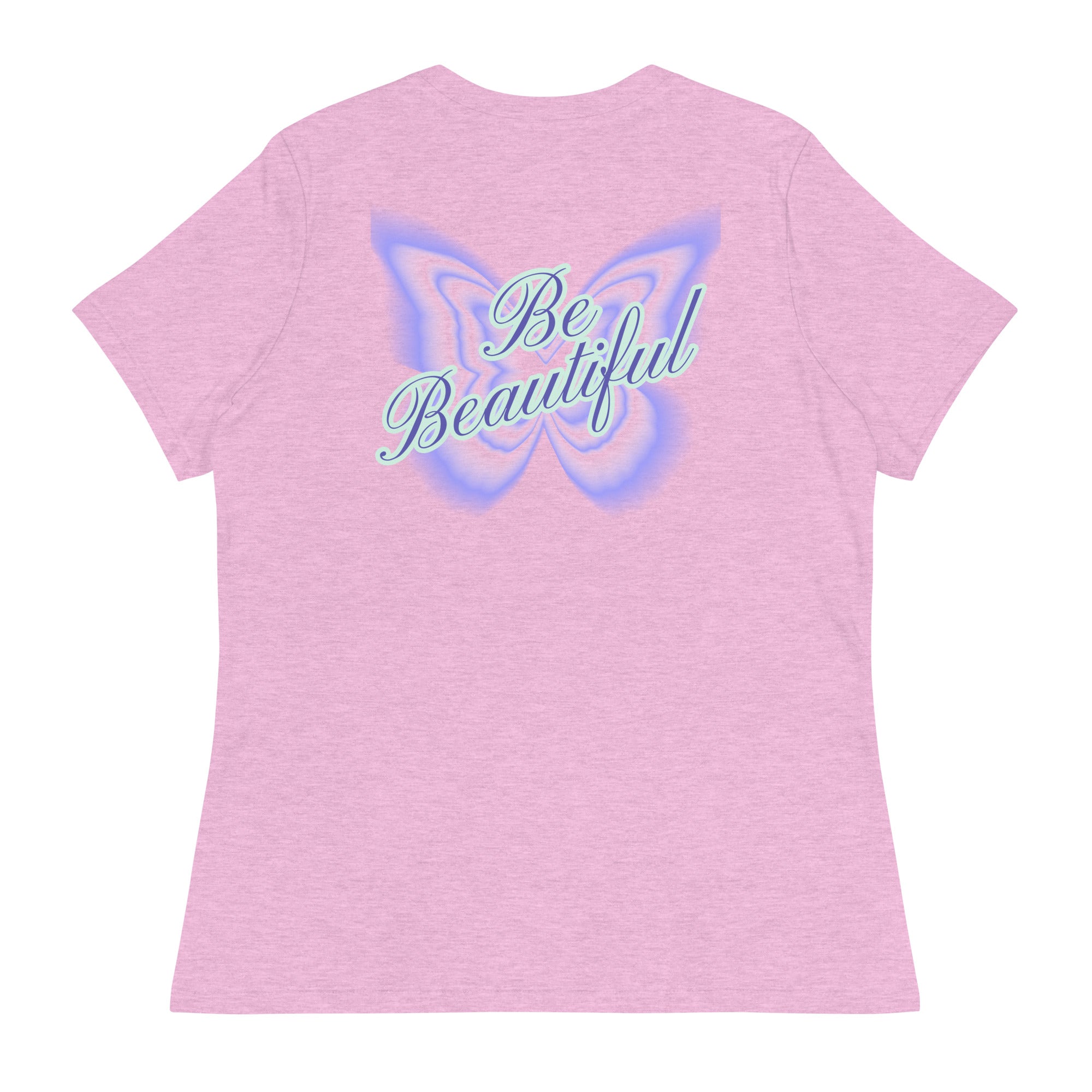 Vineyard Vibes Stay Positive Be Beautiful - Women's Relaxed T-Shirt