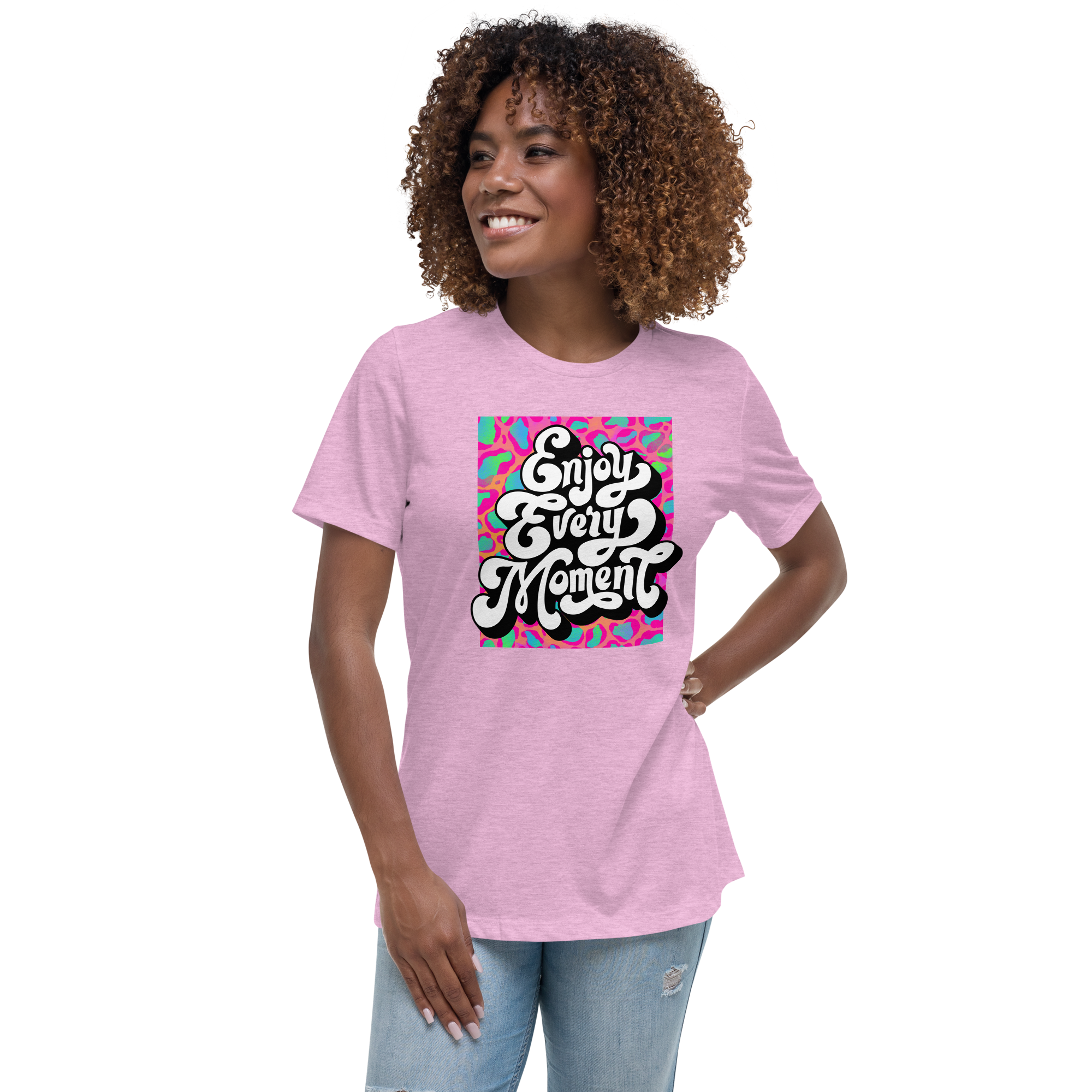 Rich Drip Enjoy Every Moment Stay Groovey - Women's Relaxed T-Shirt