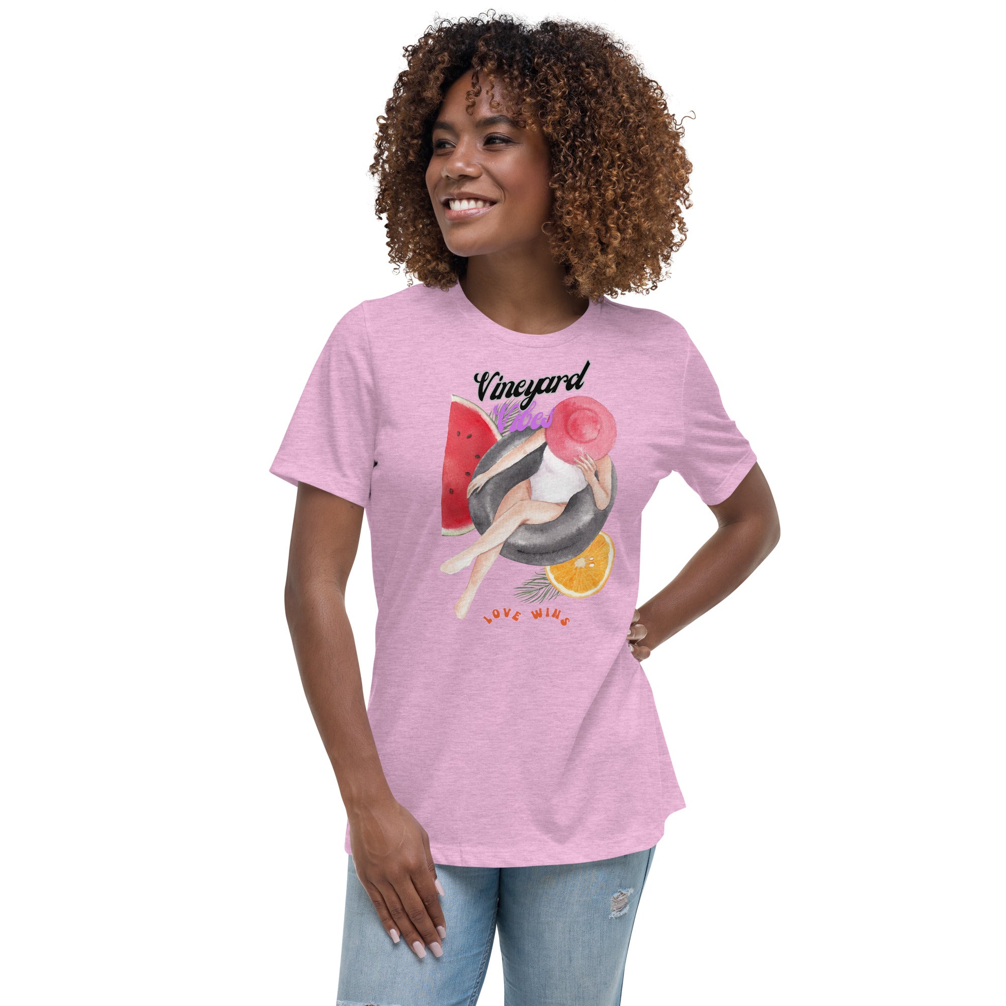 Vineyard Vibes Love Wins Summer Time - Women's Relaxed T-Shirt