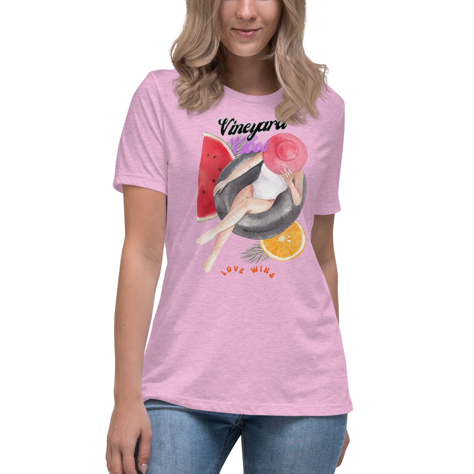 Vineyard Vibes Love Wins Summer Time - Women's Relaxed T-Shirt