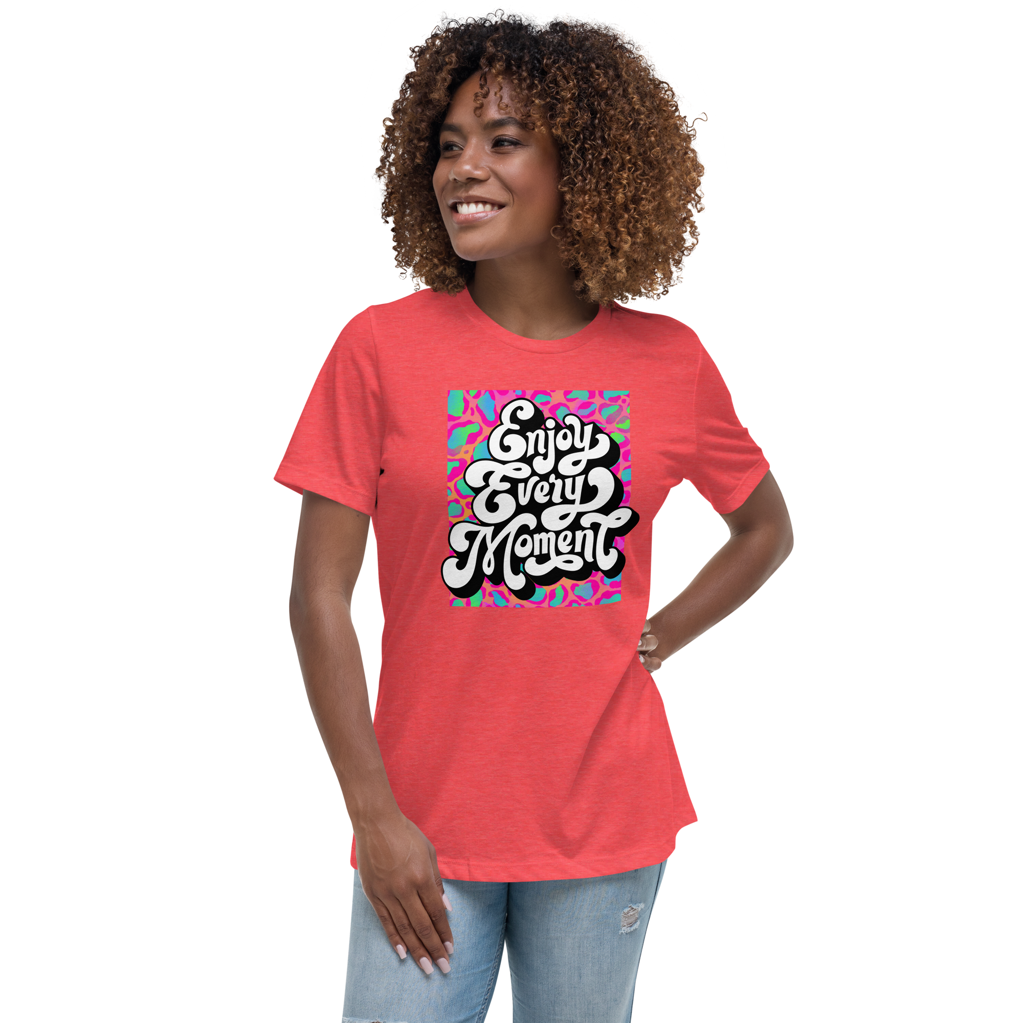 Rich Drip Enjoy Every Moment Stay Groovey - Women's Relaxed T-Shirt