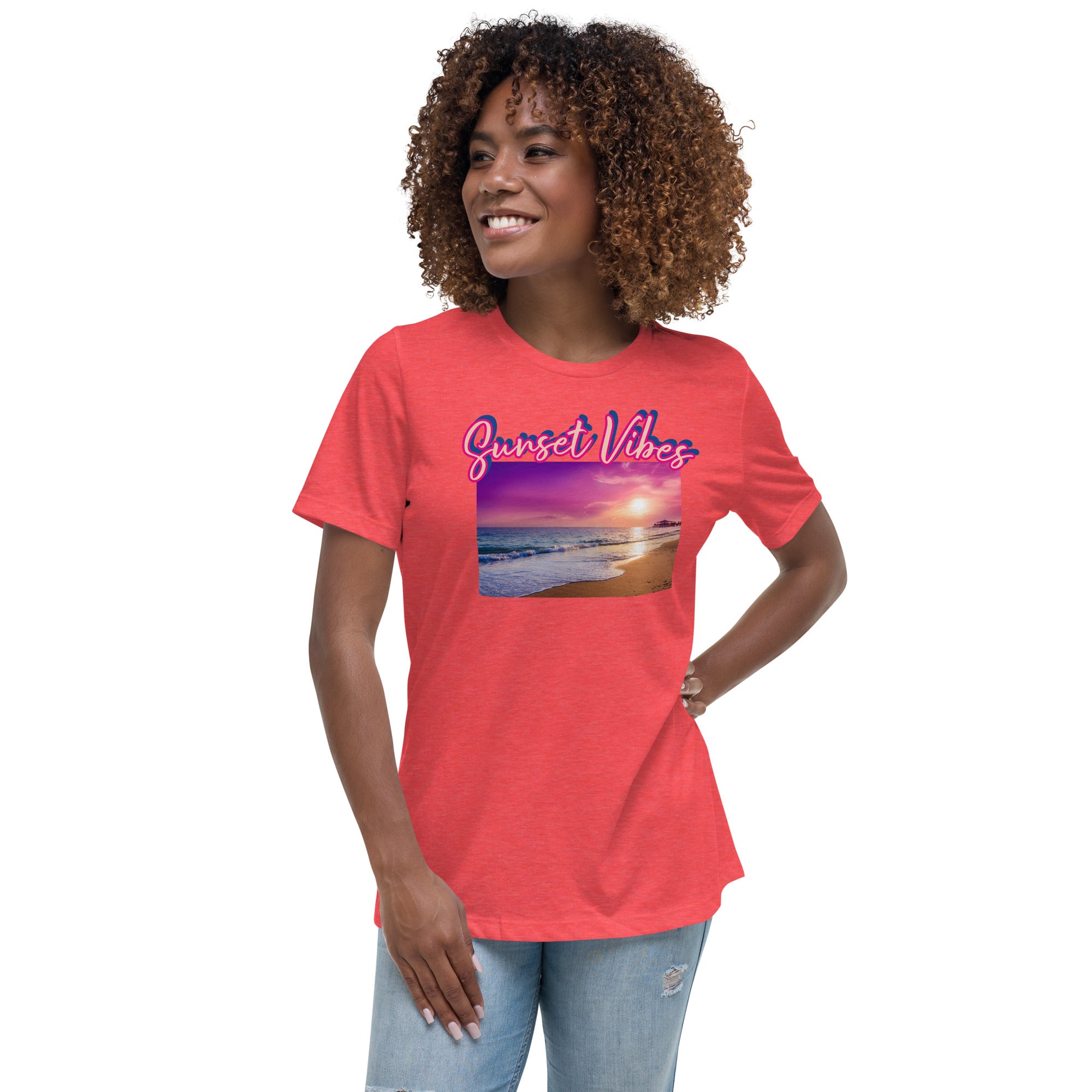 Sunset Vibes Purple - Women's Relaxed T-Shirt