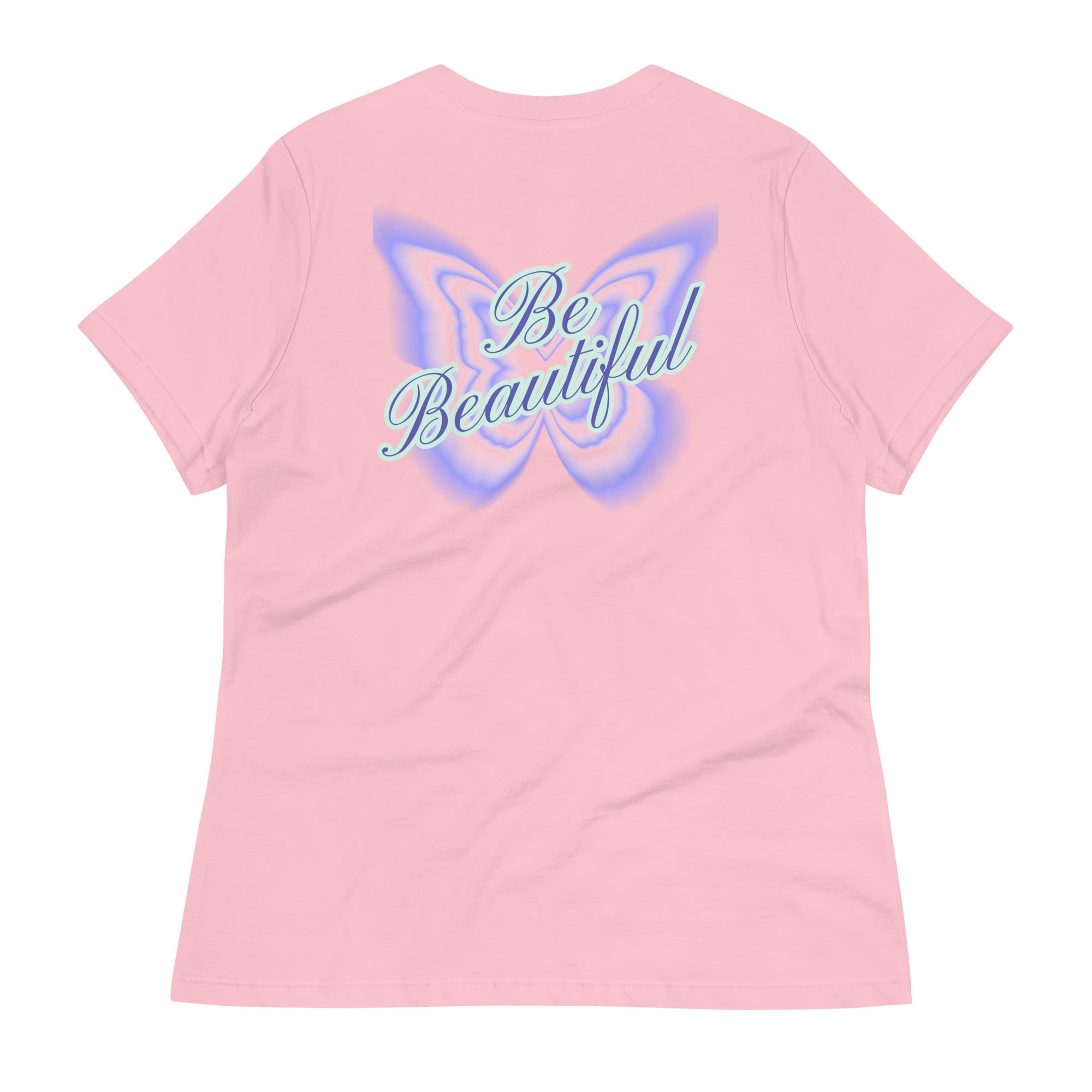 Vineyard Vibes Stay Positive Be Beautiful - Women's Relaxed T-Shirt