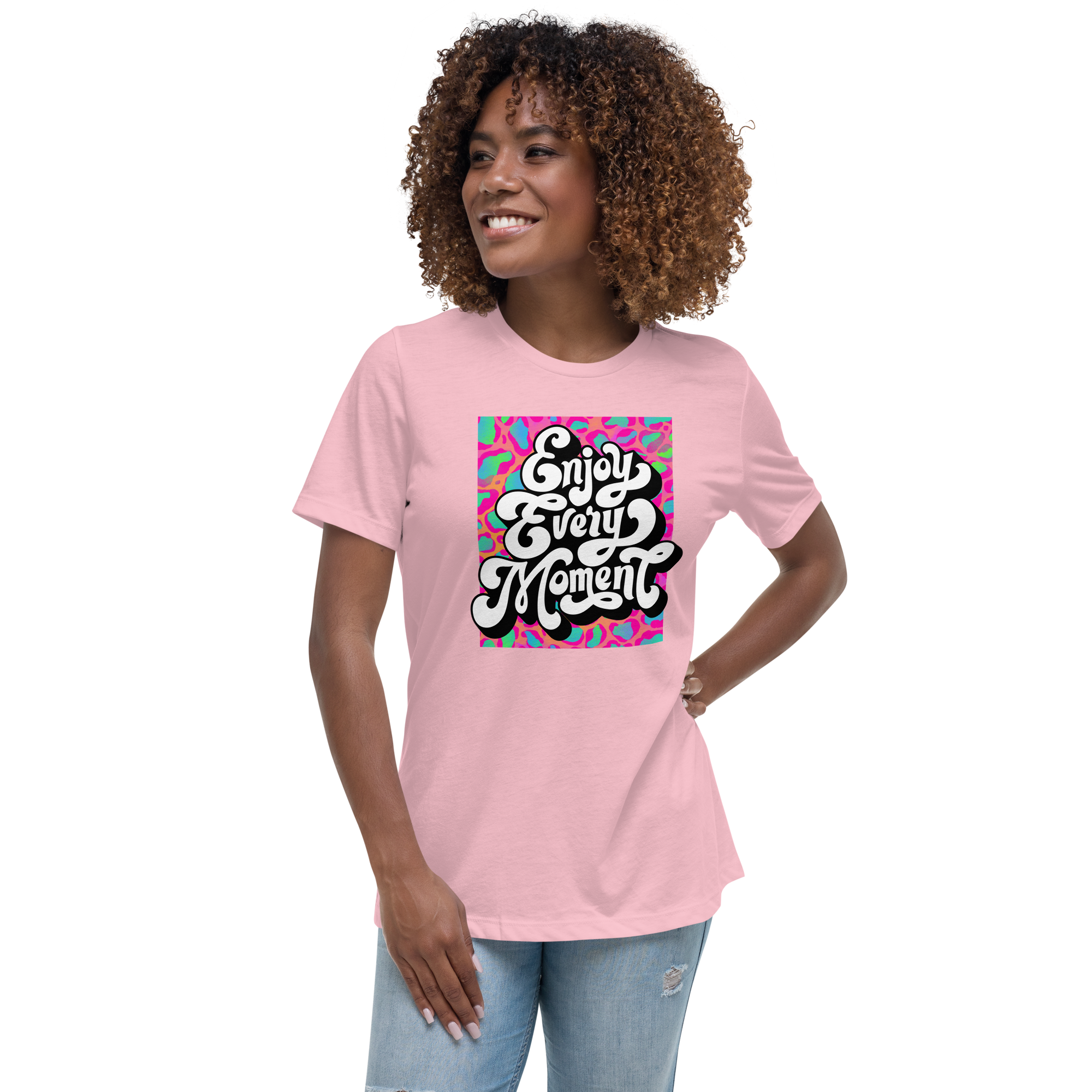 Rich Drip Enjoy Every Moment Stay Groovey - Women's Relaxed T-Shirt